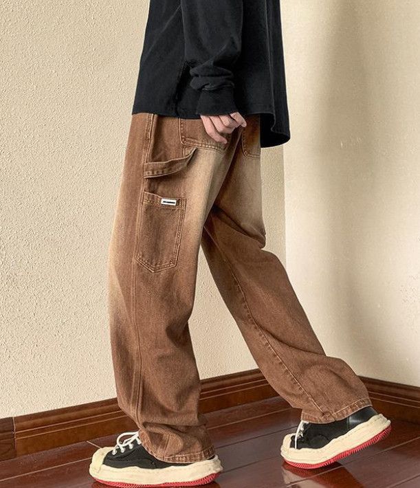 Vintage Men's American Vintage Loose-Fit Brown Jeans Size US 32 / EU 48 - 4 Thumbnail