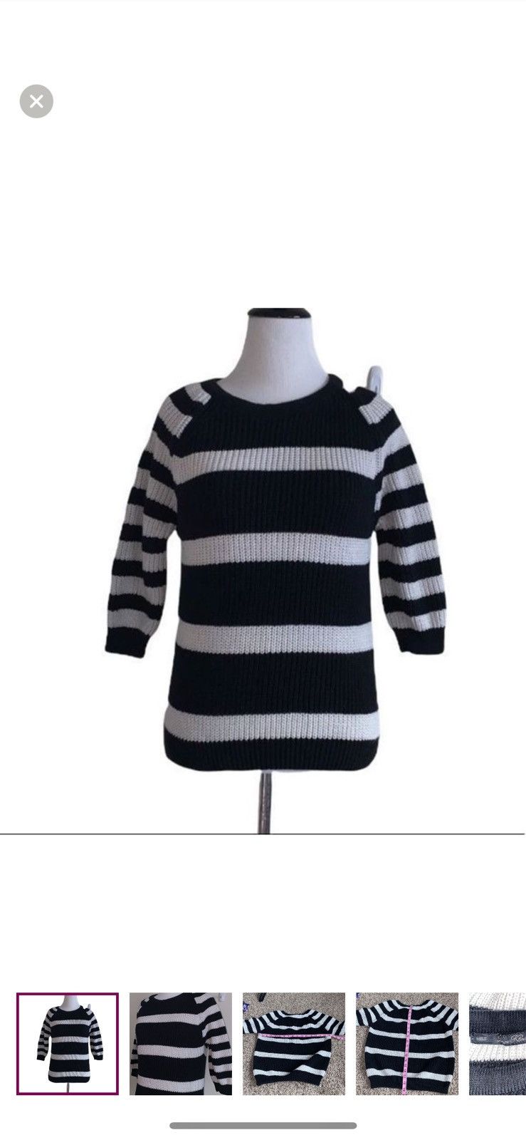 Zara Zara knit medium striped sweater Size M / US 6-8 / IT 42-44 - 1 Thumbnail