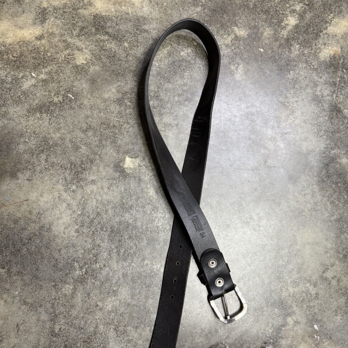 Vintage vintage black leather harley davdison stamped belt Size 34 - 4 Thumbnail