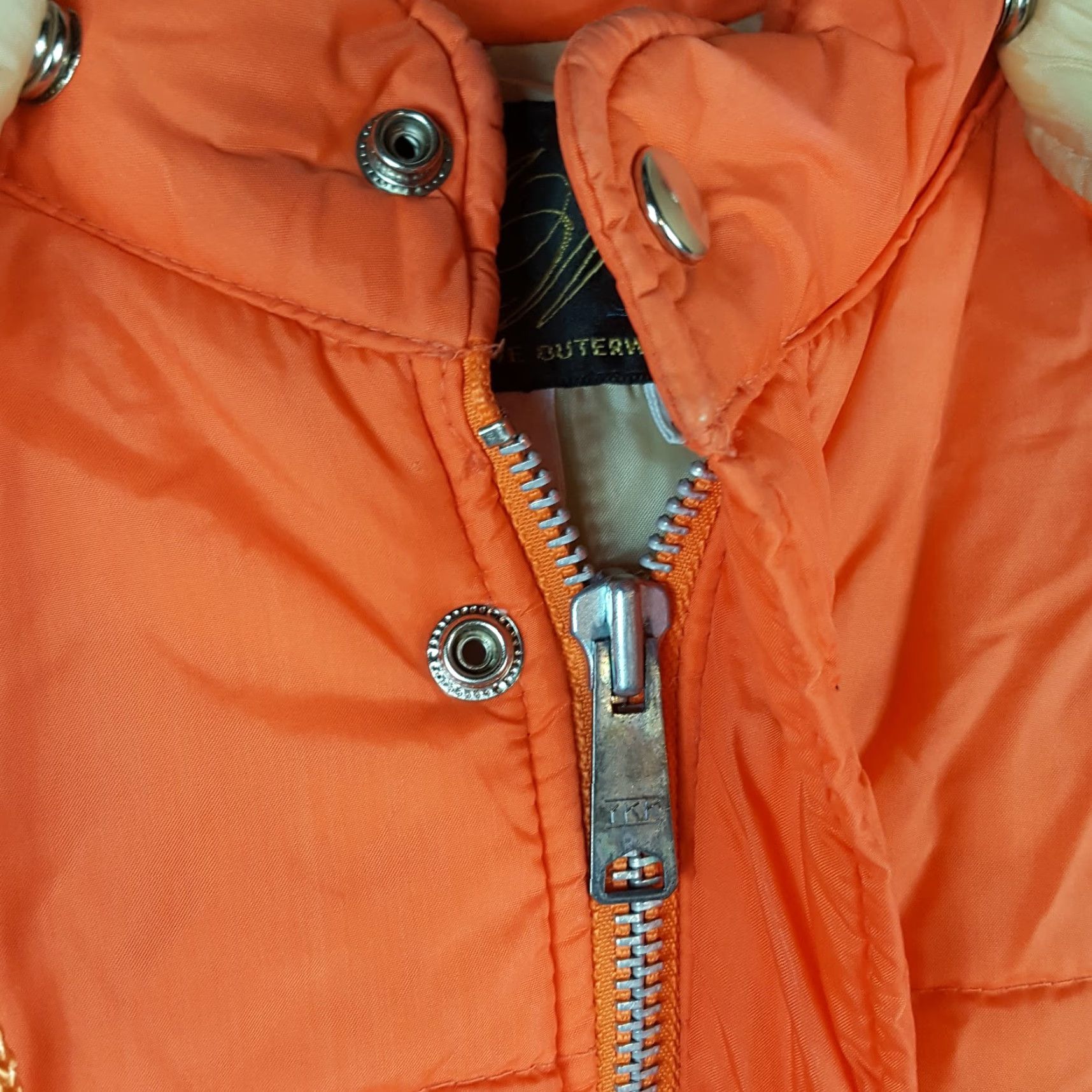 Vintage VINTAGE Montgomery Ward Jacket Mens M Hooded Puffer Parka 80s 90s Orange Zip Up Winter 00s Outdoor Retro Constrast Logo Pockets Full Zip Size US M / EU 48-50 / 2 - 7 Thumbnail