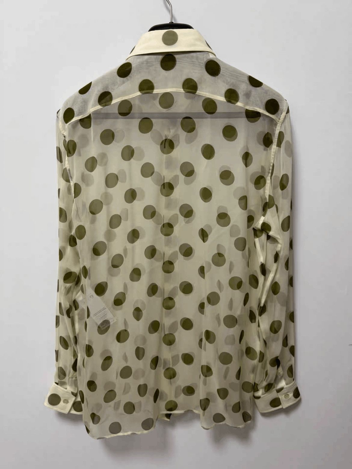 Sz 38 Saint Laurent Paris 24SS Poke Dots Shirt-2508