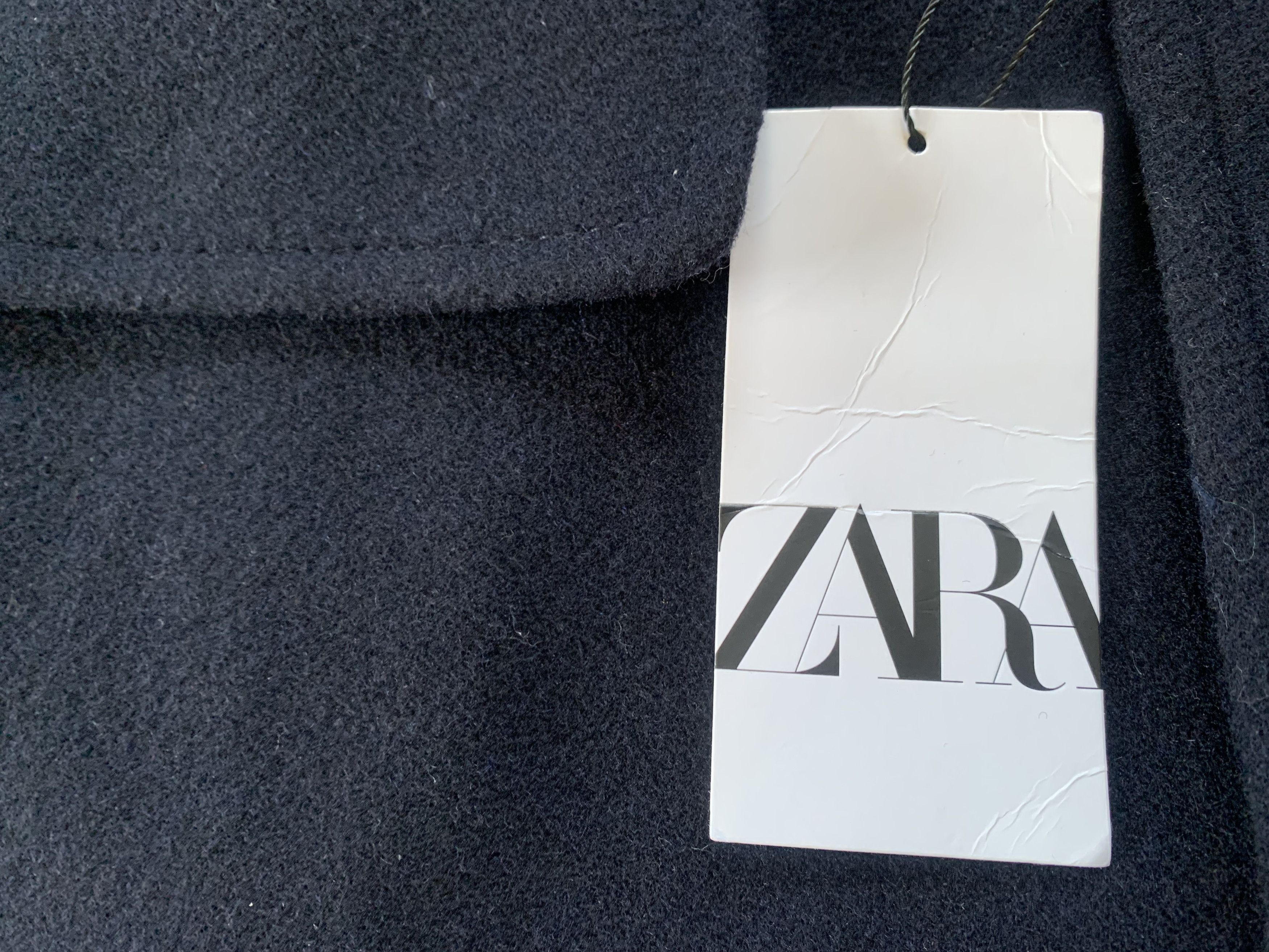 Zara Zara Man Navy Blue Heavy Wool Coat Size US S / EU 44-46 / 1 - 5 Thumbnail