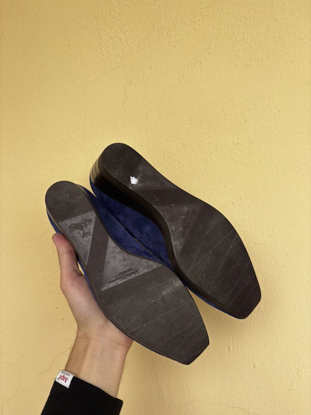 Salvatore Ferragamo Salvatore Ferragamo Pumps Heels Navy Blue Leather Women Size US 8.5 / IT 38.5 - 8 Thumbnail