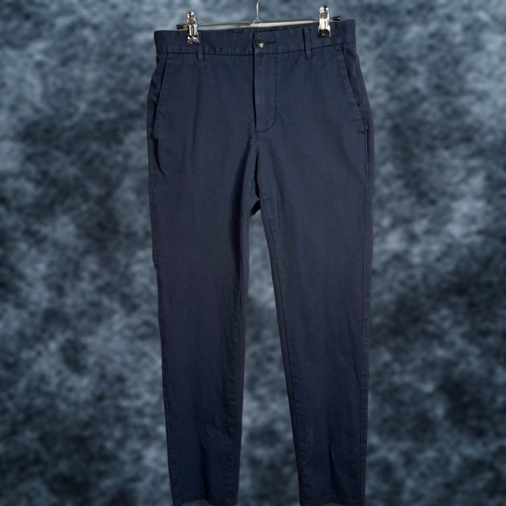 Everlane Everlane Slim Fit Chino Pants Womens 28x30 Navy Blue Cotton Blend Skinny Size 28" / US 6 / IT 42 - 1 Thumbnail