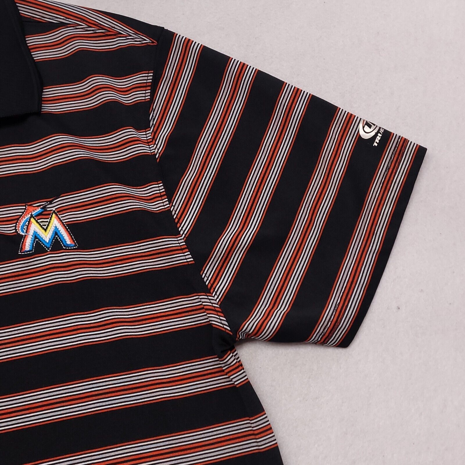 MLB MLB Miami Marlins Short Sleeve Polo Shirt Mens Size M Black Size US M / EU 48-50 / 2 - 5 Thumbnail