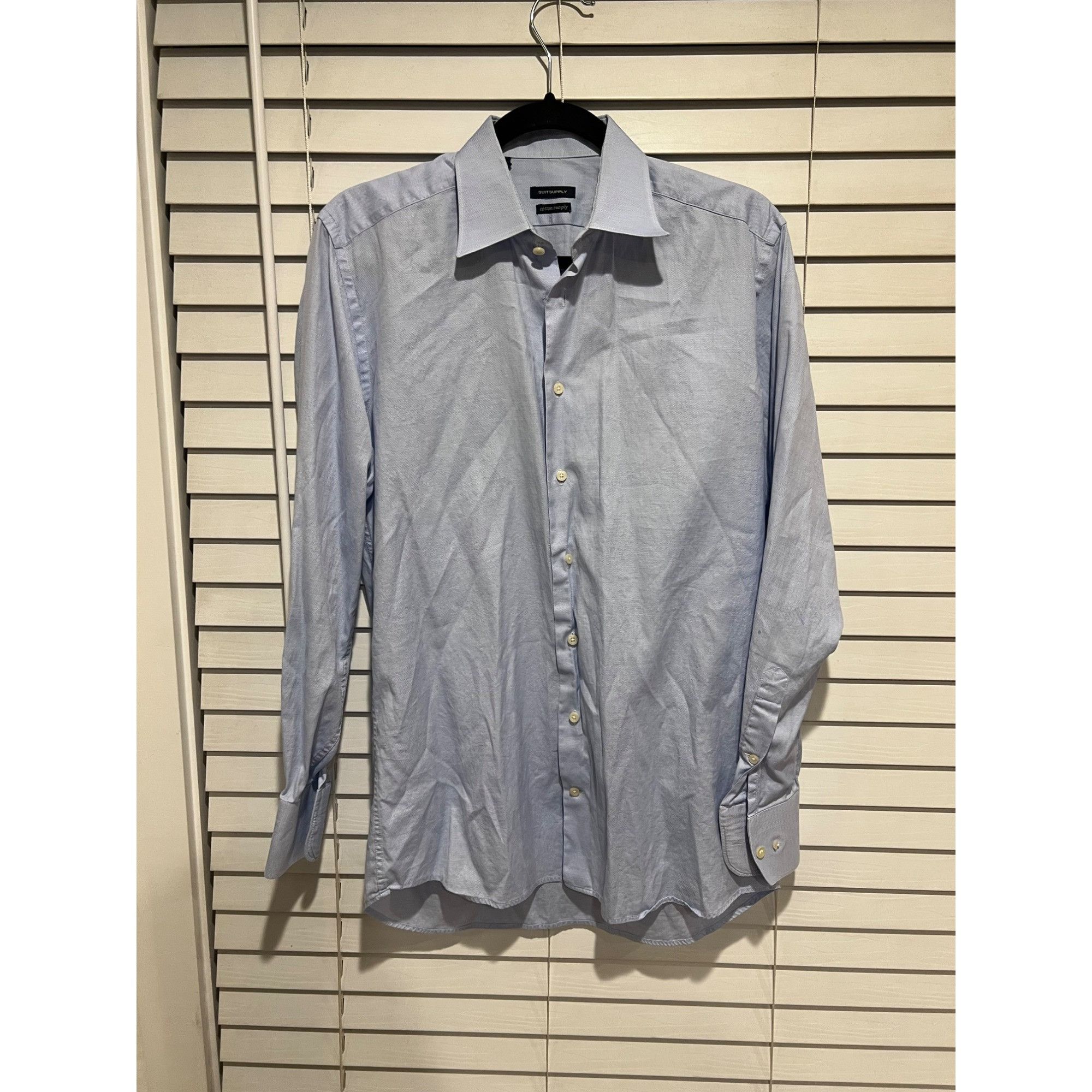 Suitsupply Suit Supply Long Sleeve Button Up Shirt - Size 15 Size US S / EU 44-46 / 1 - 1 Thumbnail