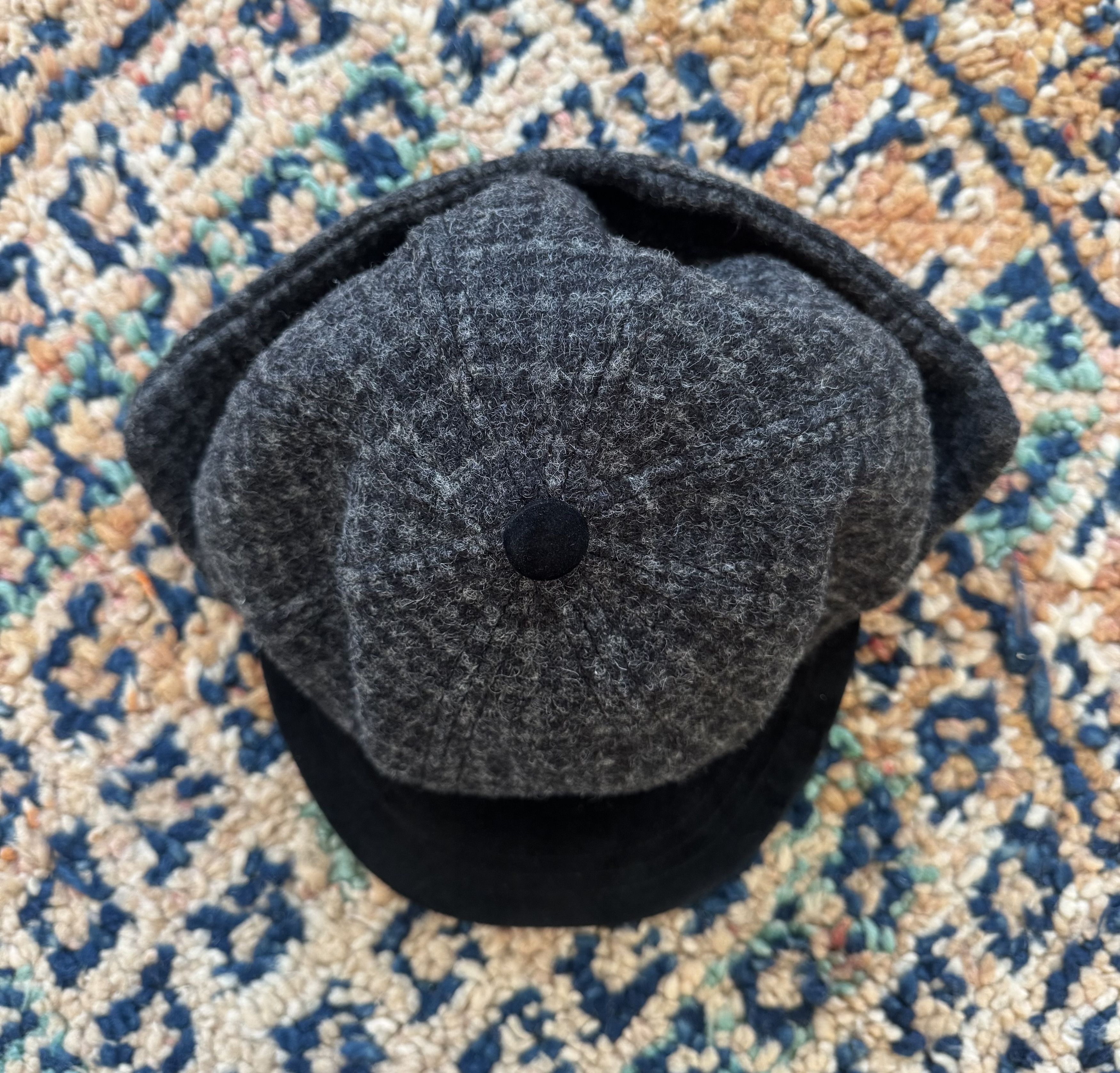 Hender Scheme Hender Scheme Tweed Ear Cap black Size ONE SIZE - 2 Thumbnail