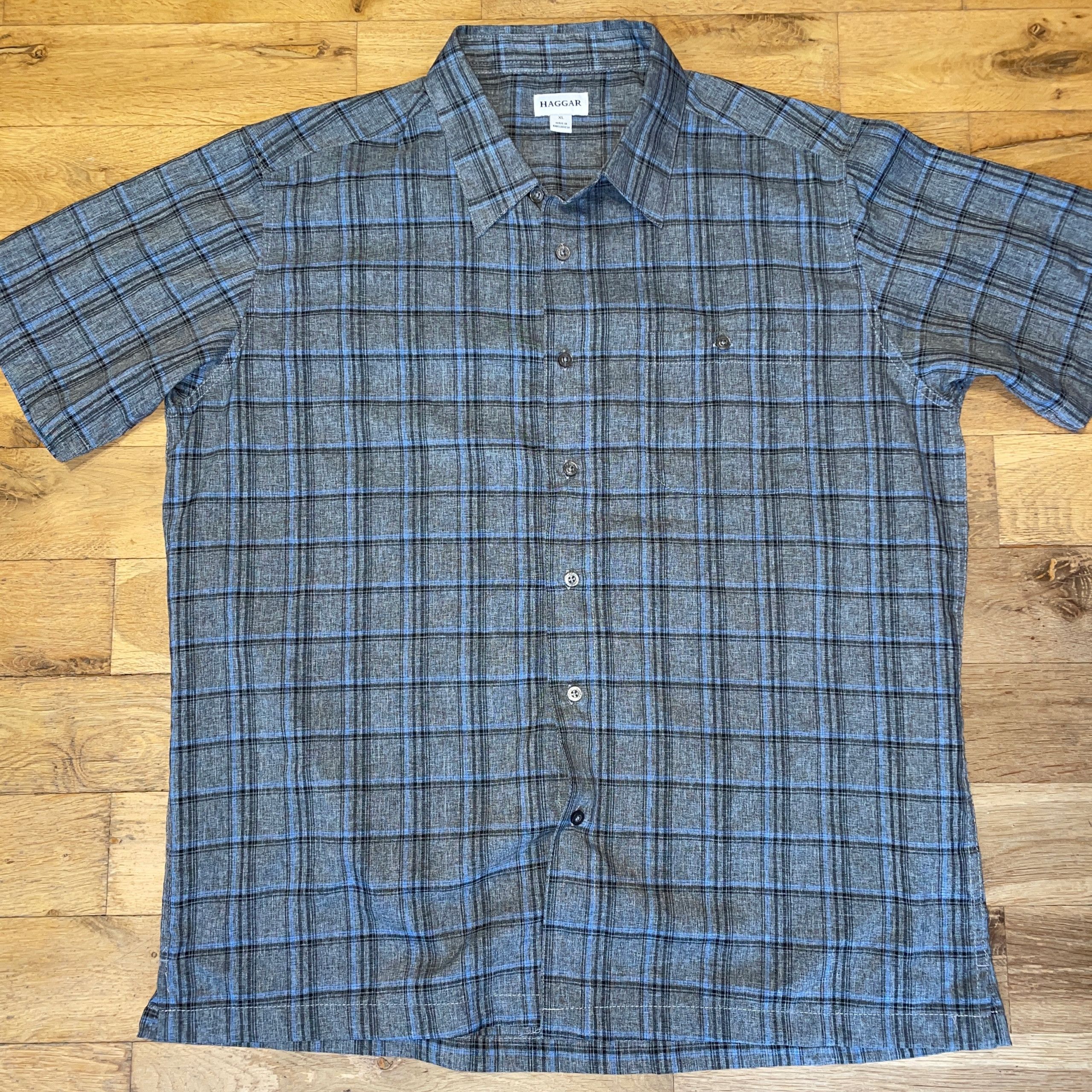 Haggar × Vintage HAGGAR MEN'S FASHIONABLE SHORT SLEEVE SHIRT Size XL Size US XL / EU 56 / 4 - 1 Thumbnail