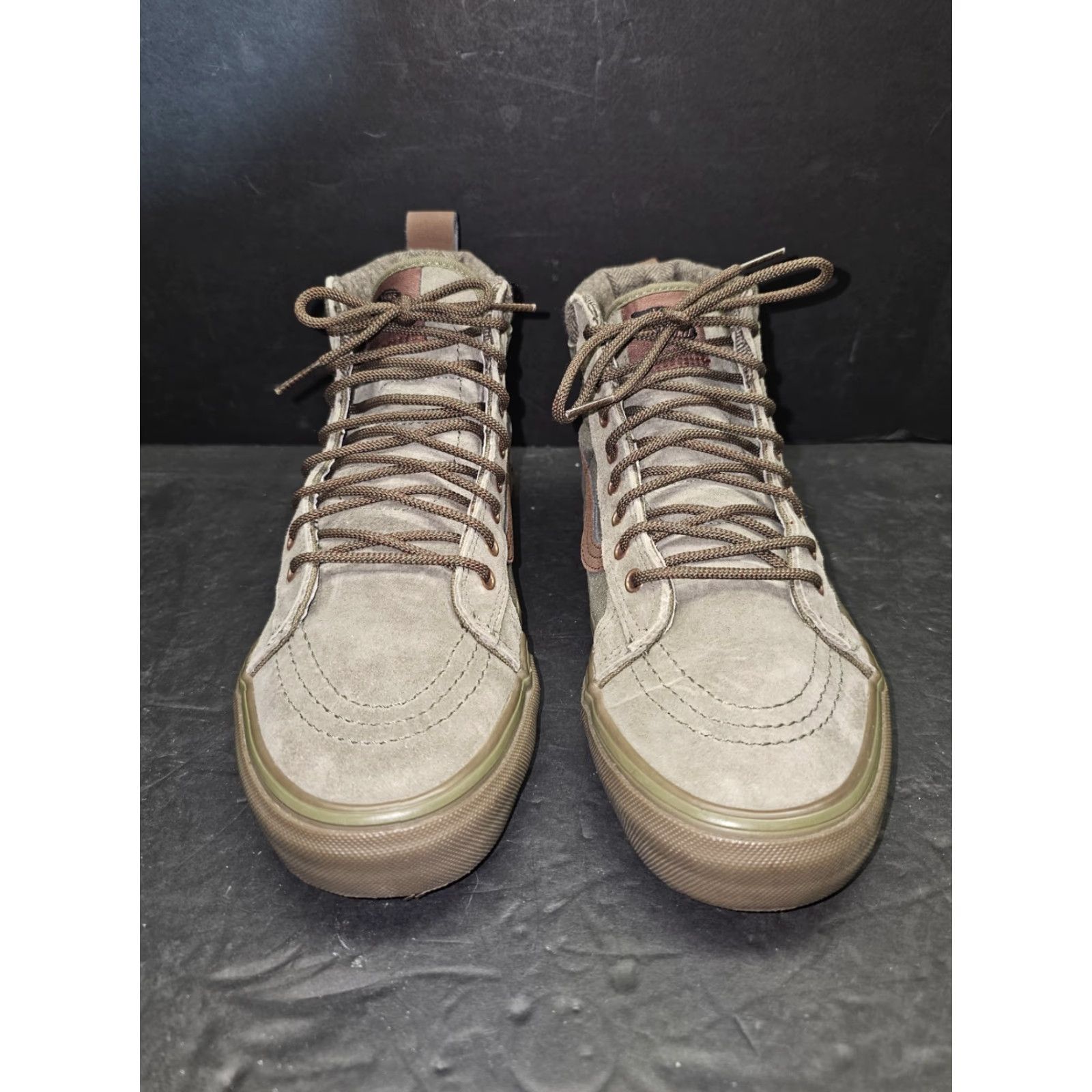 Vans VANS Sk8-Hi MTE Dx Hightop Sneaker Green Suede Lace Up Mens Sz 7 Womens 8.5 High Top Casual Athletic Boots 2022 Vintage No Box Brown 39 7 8.5 Size US 6 / IT 36 - 7 Thumbnail