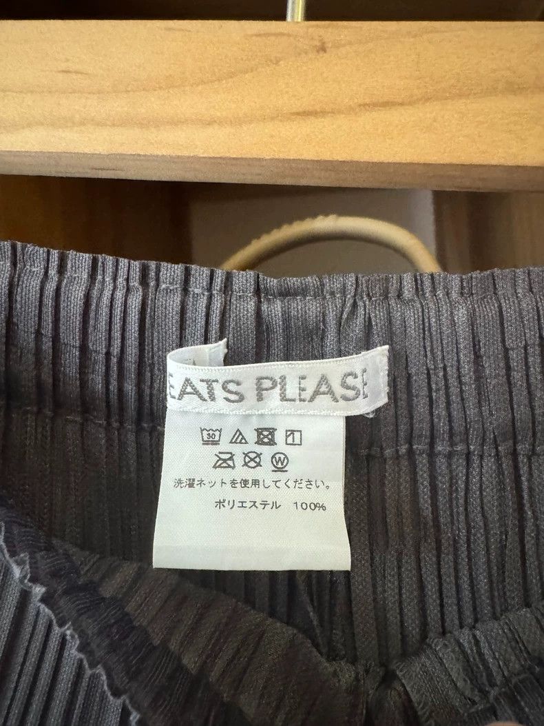 Issey Miyake Issey Miyake size:2 Grey pleated puff pants Size 31" - 3 Thumbnail