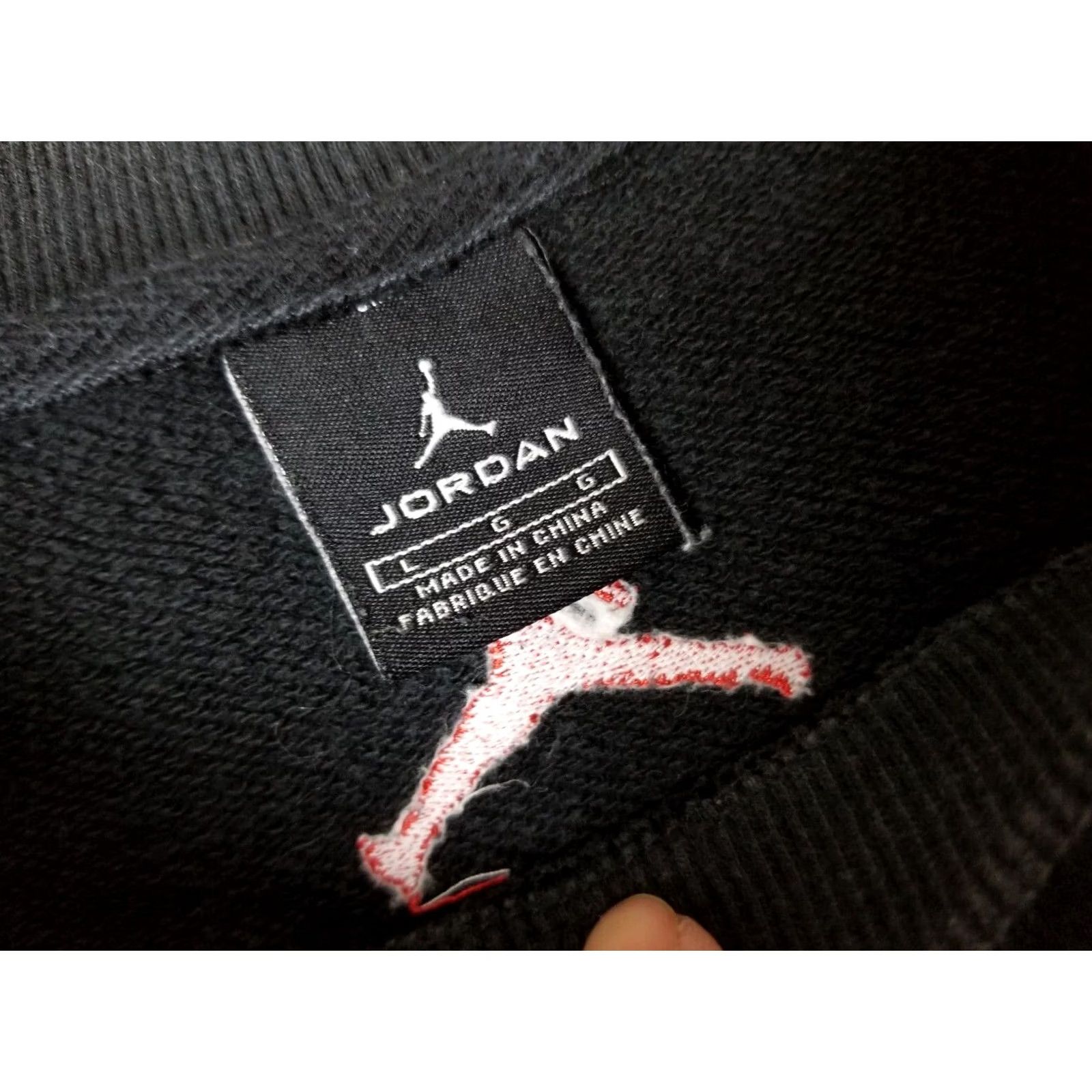 Nike VINTAGE NIKE AIR JORDAN SHIRT Mens Large Black Sweatshirt 26 INCH 20 INCH 25 INCH 18 INCH 26 INCH Size US L / EU 52-54 / 3 - 3 Thumbnail