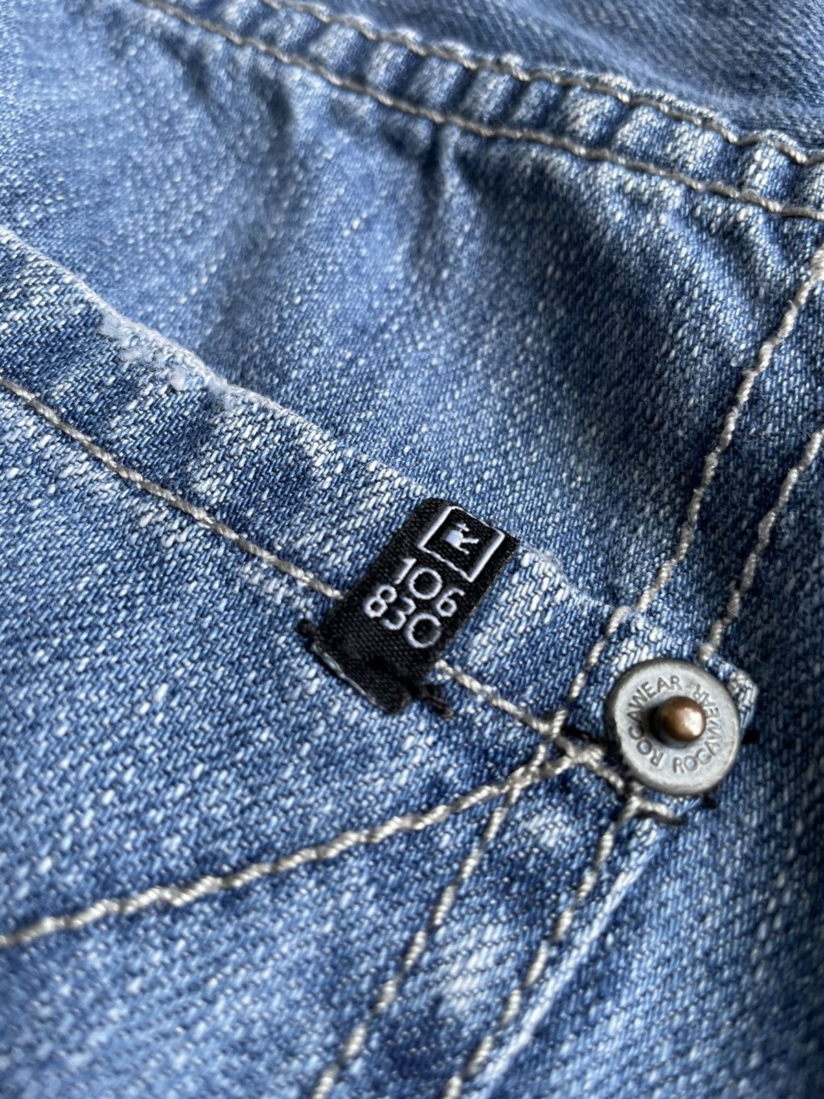 JNCO × Rocawear Rocawear R+ Classic Fit Faded Denim Size US 37 - 13 Thumbnail
