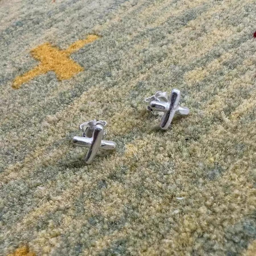 Ma+ maurizio amadei m.a+ cross earrings new 25w Size ONE SIZE - 5 Thumbnail
