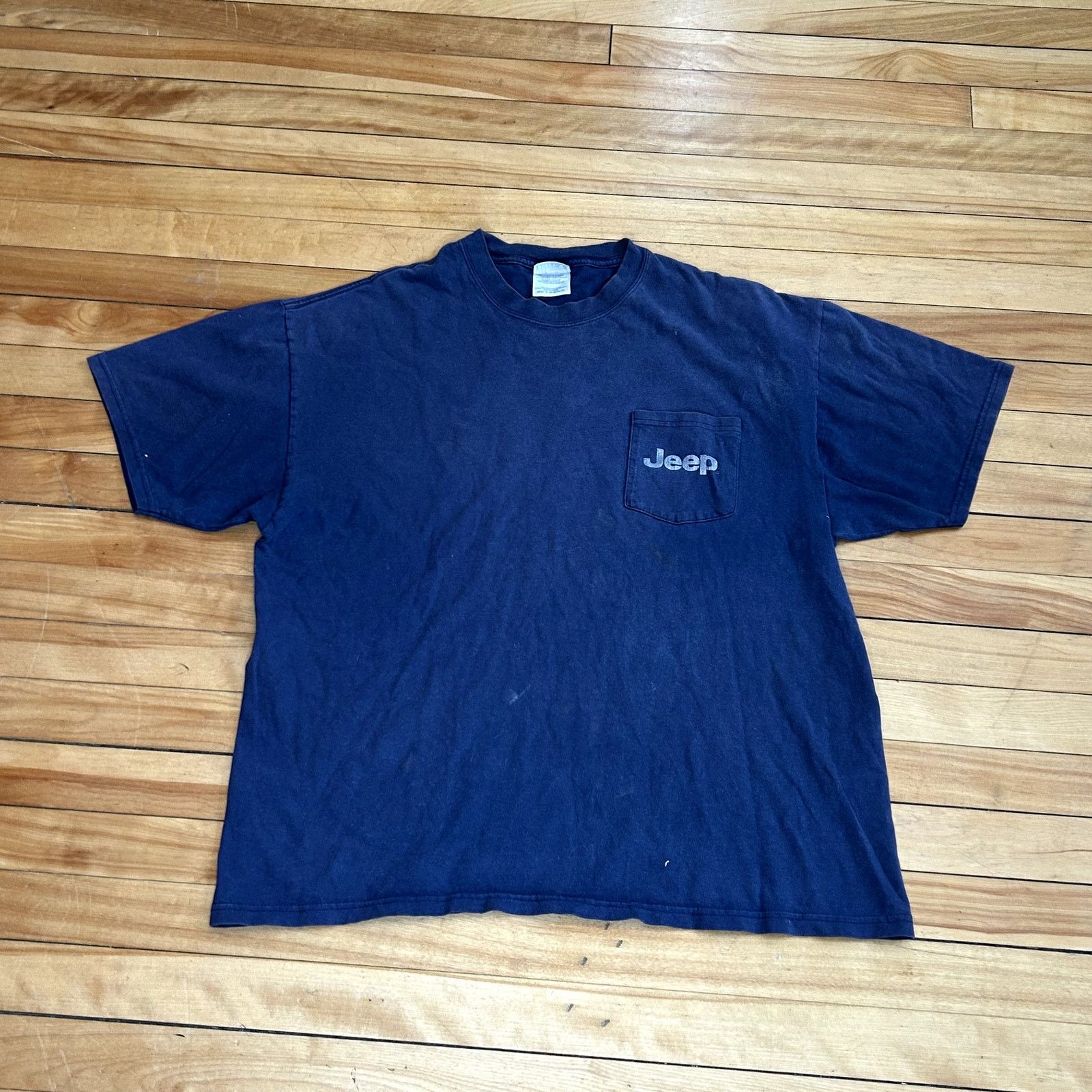 Hanes Y2K Blue Jeep T-Shirt XL Size US XL / EU 56 / 4 - 3 Thumbnail