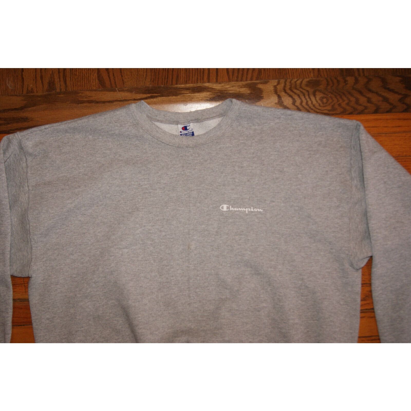 Champion VTG 90s Y2K Champion Mens 2XL Spell Out Crewneck Sweatshirt Size US XXL / EU 58 / 5 - 1 Thumbnail