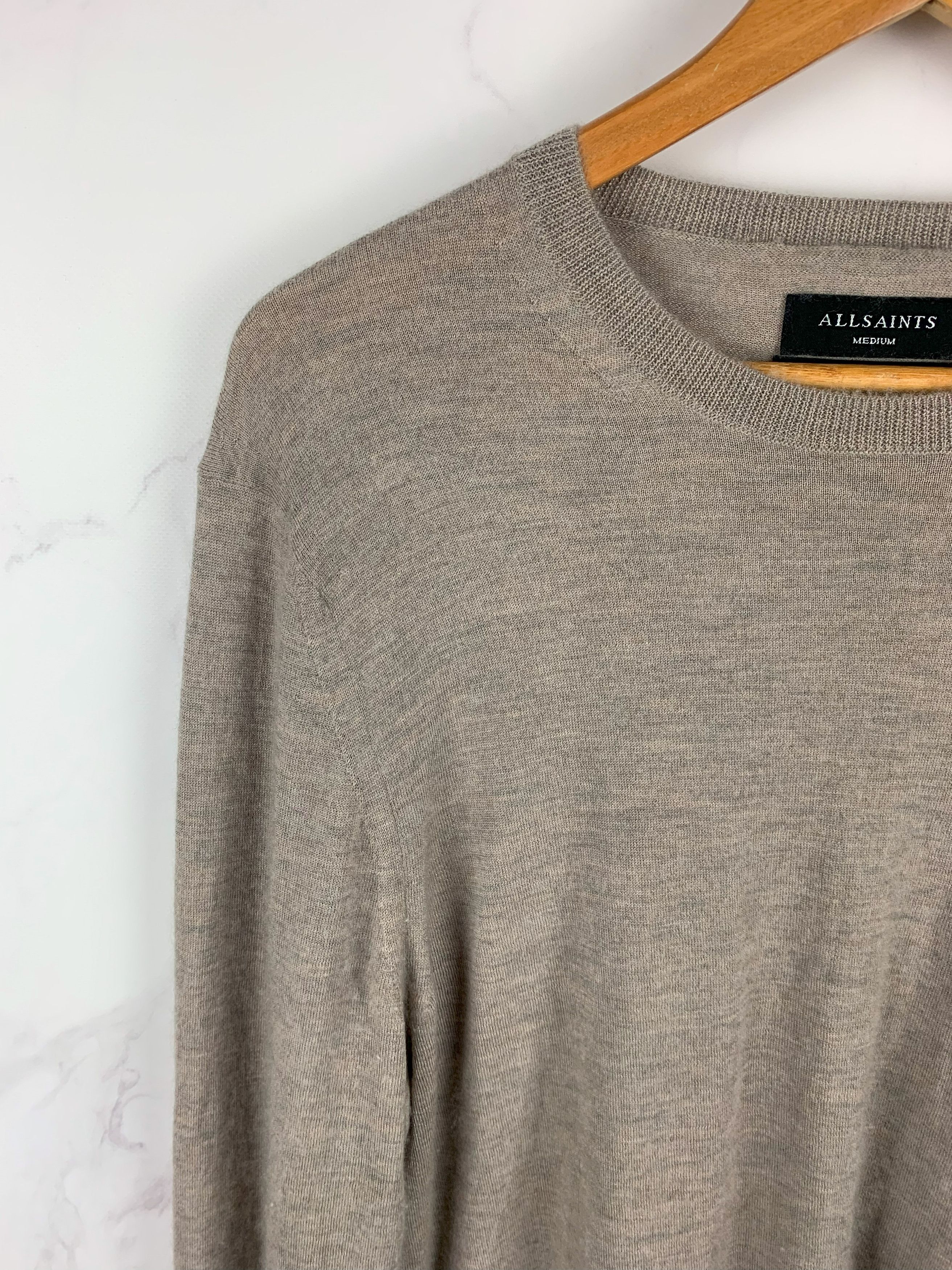 Allsaints Allsaints Classic Cashmere Pullover Size M Size US M / EU 48-50 / 2 - 2 Thumbnail