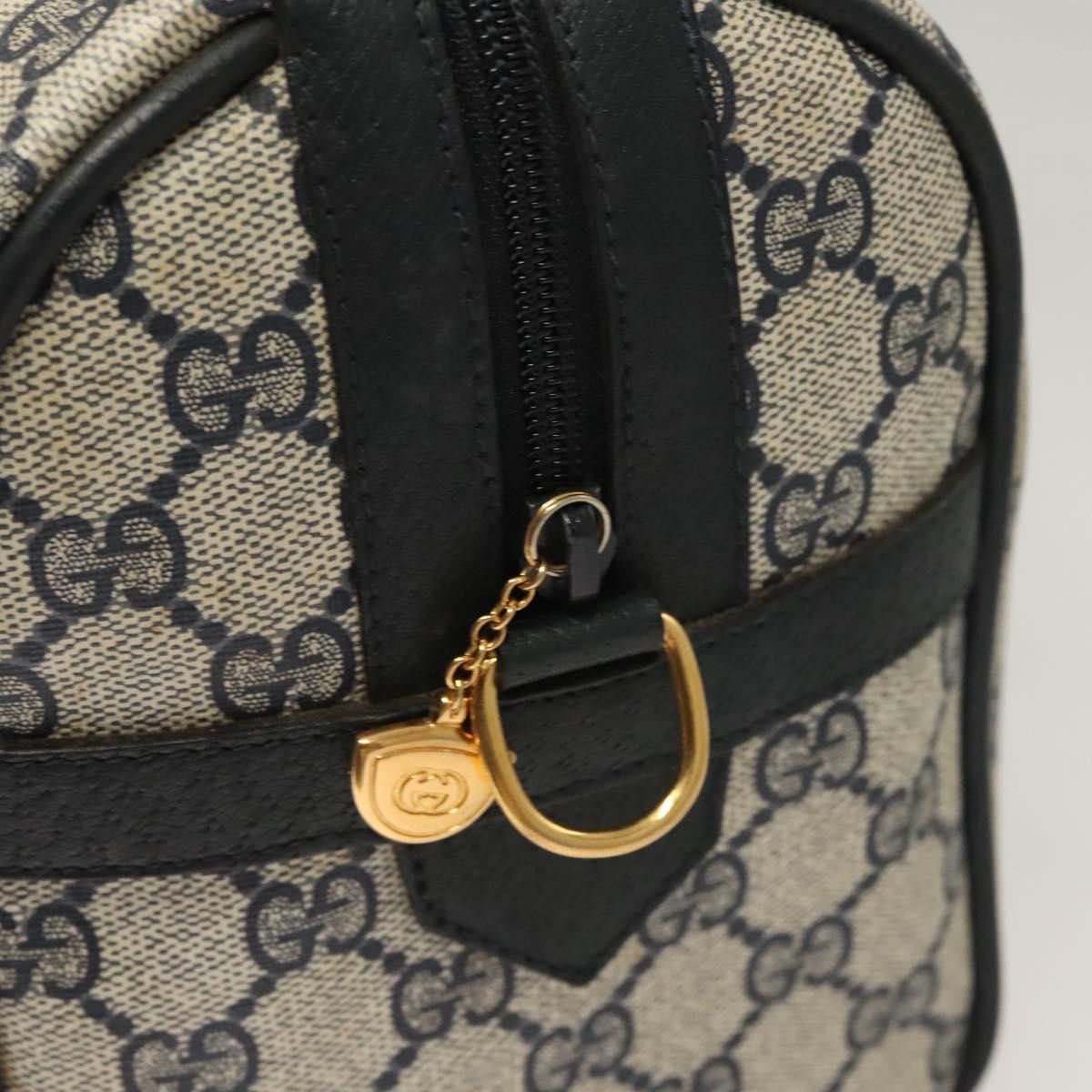 Gucci GUCCI GG Supreme Sherry Line Hand Bag Pvc Navy Gold Red Size ONE SIZE - 14 Thumbnail