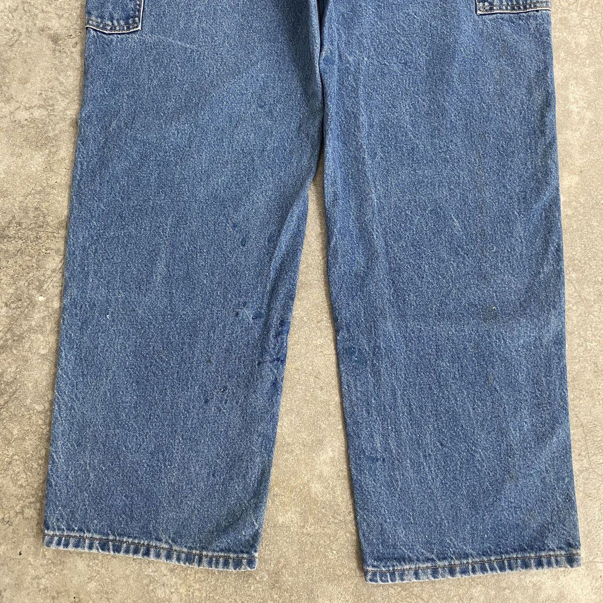 Carhartt VTG Carhartt Double Knee Faded Blue Dirty Carpenter Denim Size US 38 / EU 54 - 17 Thumbnail