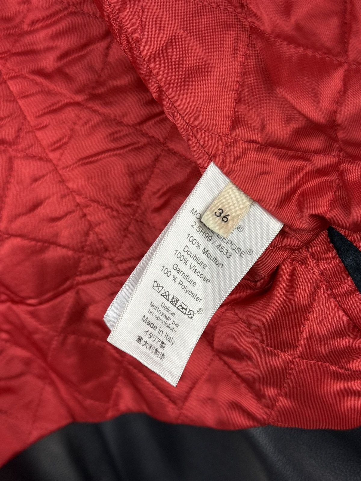 Celine Celine Phoebe Philo Sheepskin Leather Biker Jacket Dark Navy Size XS / US 0-2 / IT 36-38 - 11 Thumbnail