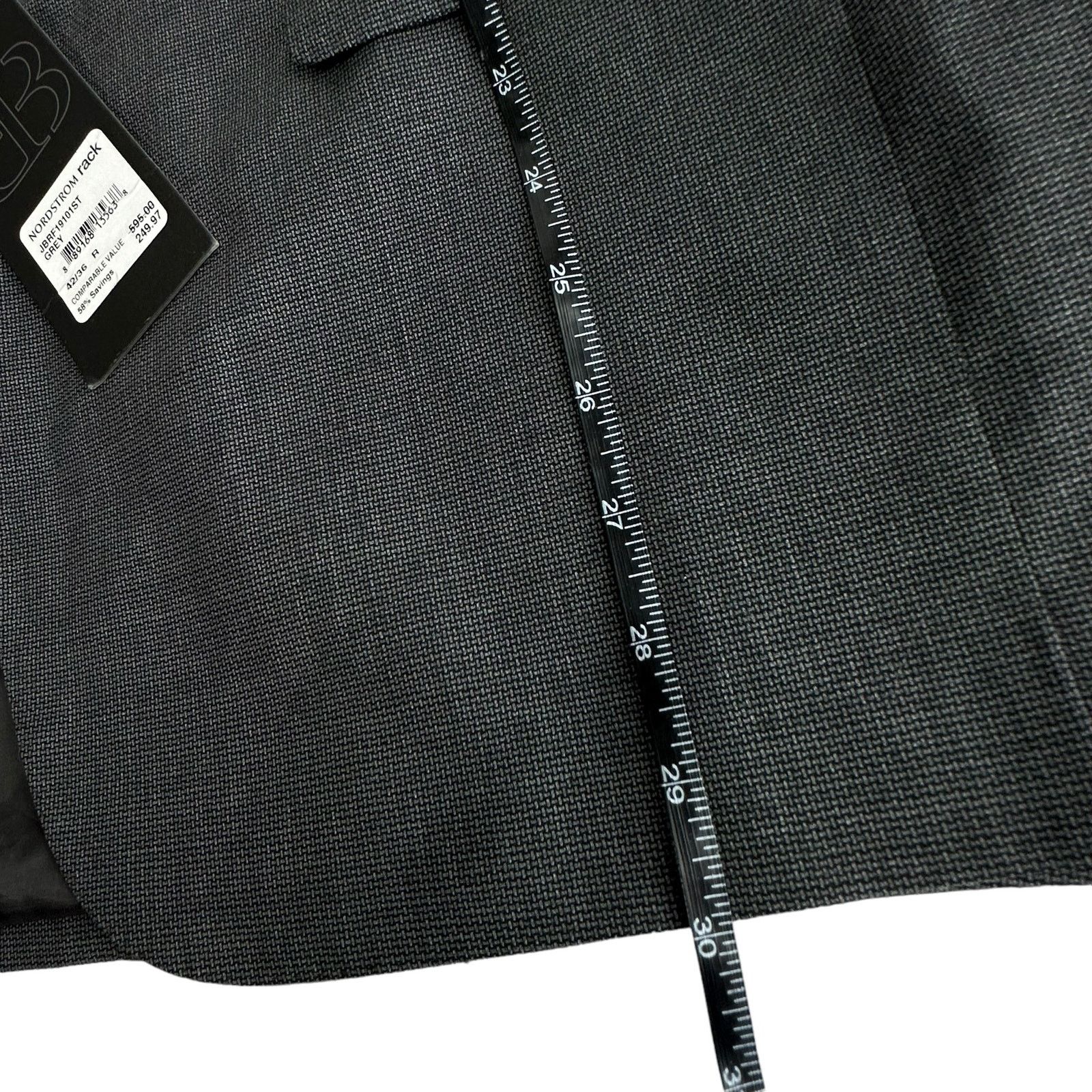 Other JB Britches Mens 42R Logan Gray Wool Sport Coat Blazer Size 42R - 8 Thumbnail