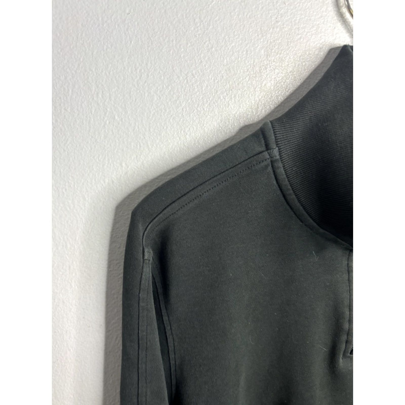 Lacoste Lacoste Pullover Sweater Mens M Black Quarter Zip Mock Neck Croc Logo Long Sleeve Casual Size US M / EU 48-50 / 2 - 2 Thumbnail