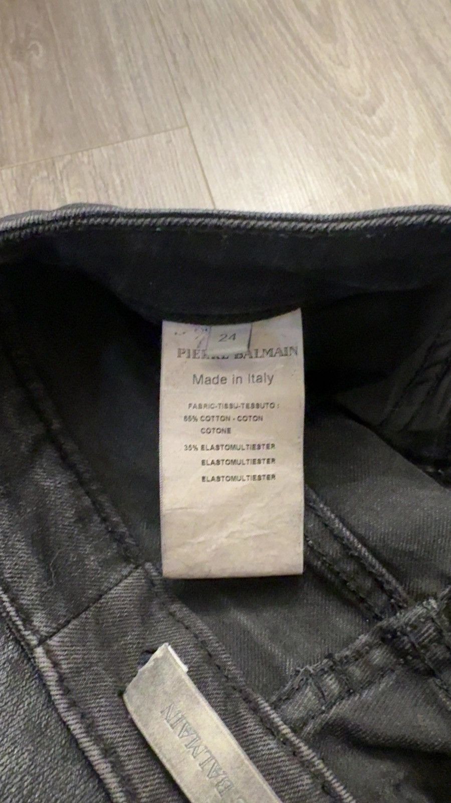 Pierre Balmain SS15 Pierre Balmain slim fit waxed denim Size 24" / US 00 / IT 34 - 4 Thumbnail