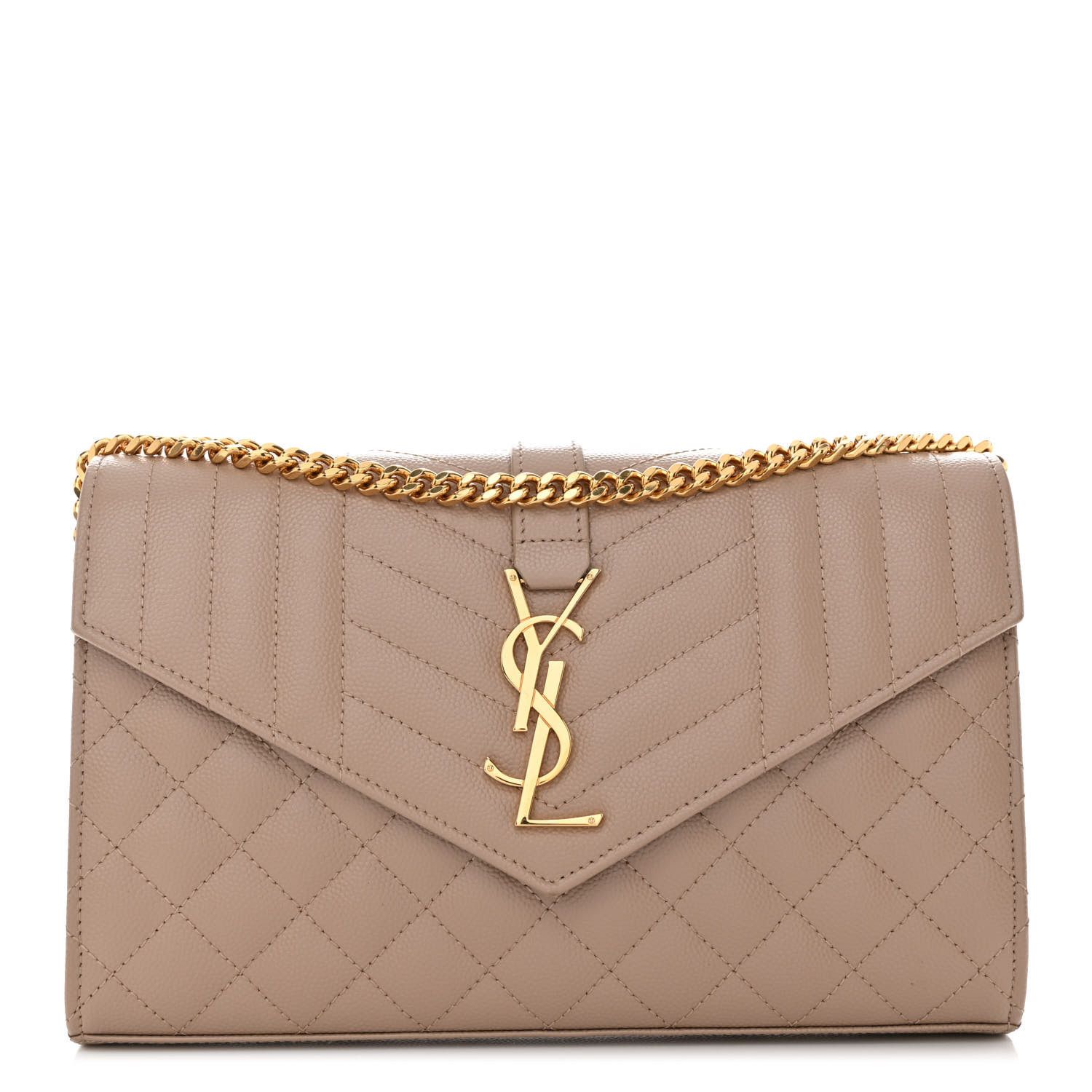 o1s1wg110324 Size: OS Cassandre Chain Wallets in Dark Beige