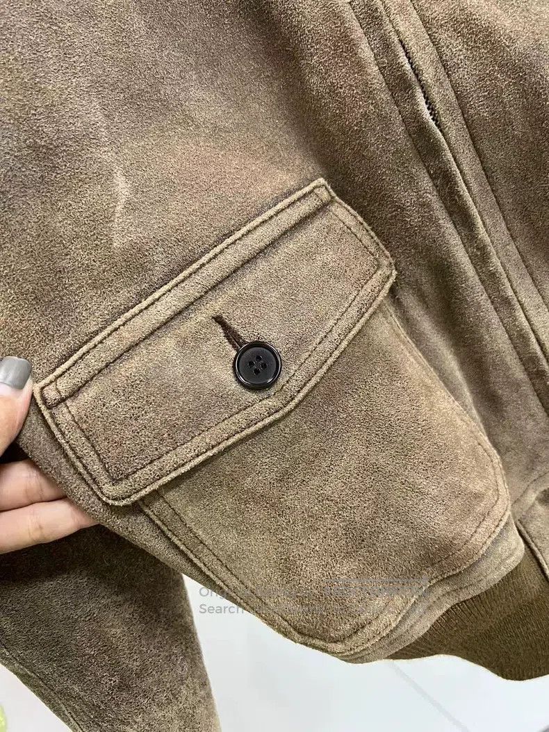 RRL Ralph Lauren RRL Ralph Lauren Goat suede leather jacket Size US XS / EU 42 / 0 - 8 Thumbnail