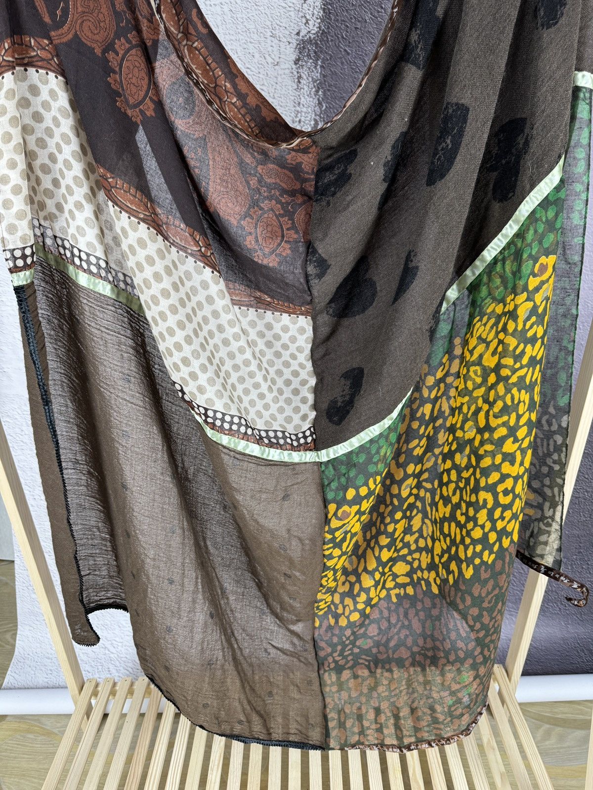 Other Fou de Lou Belgium designer multiprint big scarf vintage Size ONE SIZE - 2 Thumbnail