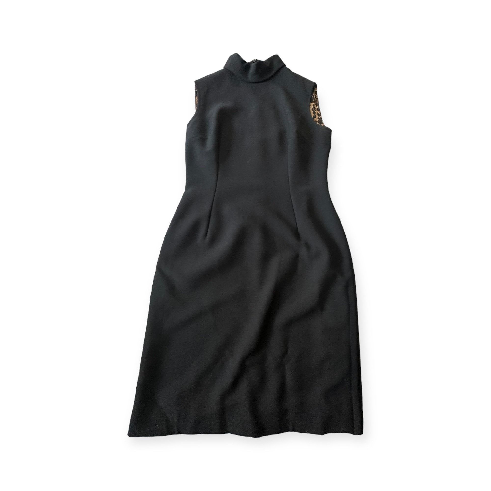 Dolce & Gabbana Dolce & Gabbana Wool Sheath Dress Leopard Lining IT 46 Size L / US 10 / IT 46 - 5 Thumbnail
