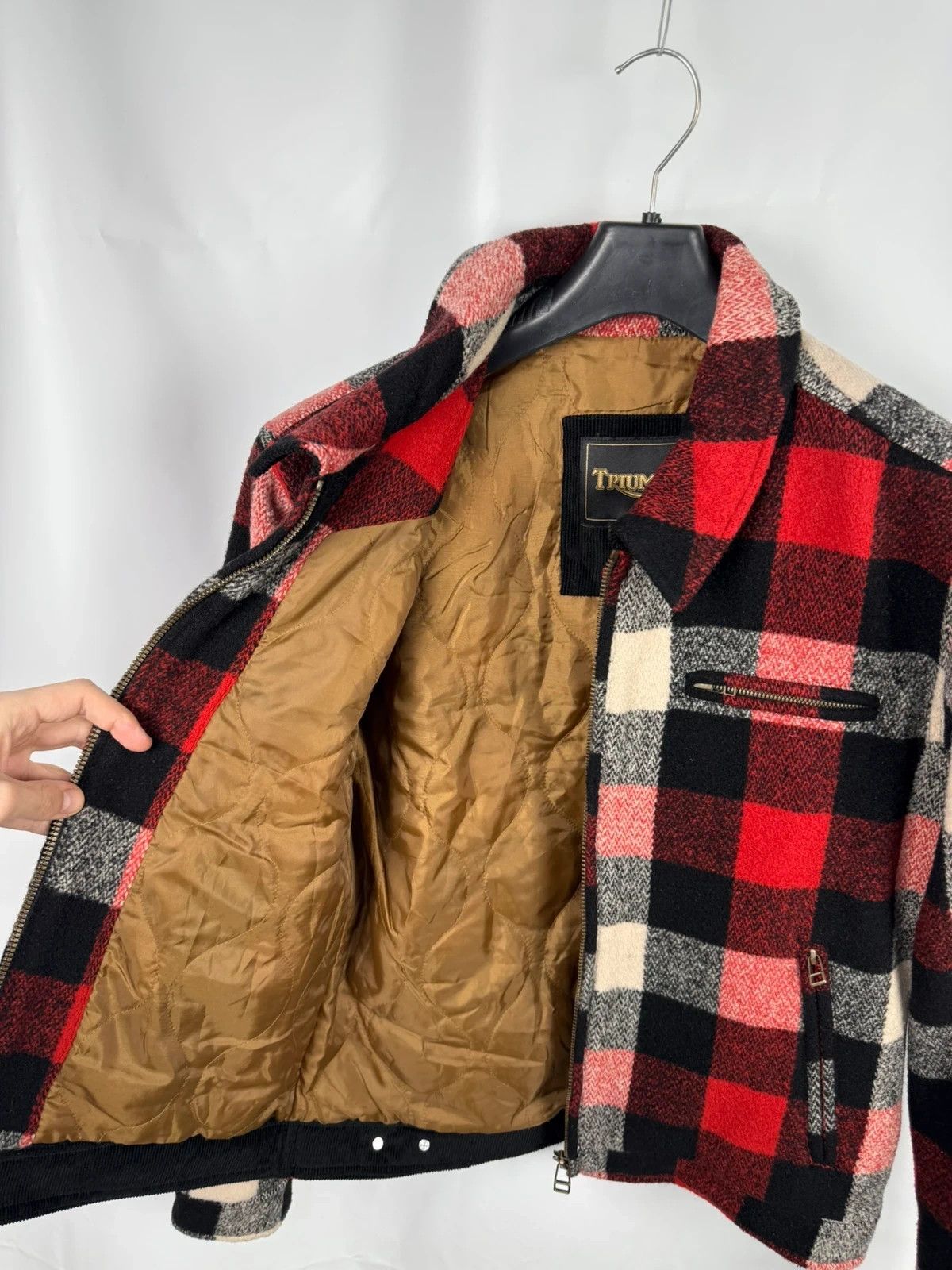 Other Triumph Motorcycles Plaid Wool Bomber Jacket size S Size US S / EU 44-46 / 1 - 12 Thumbnail