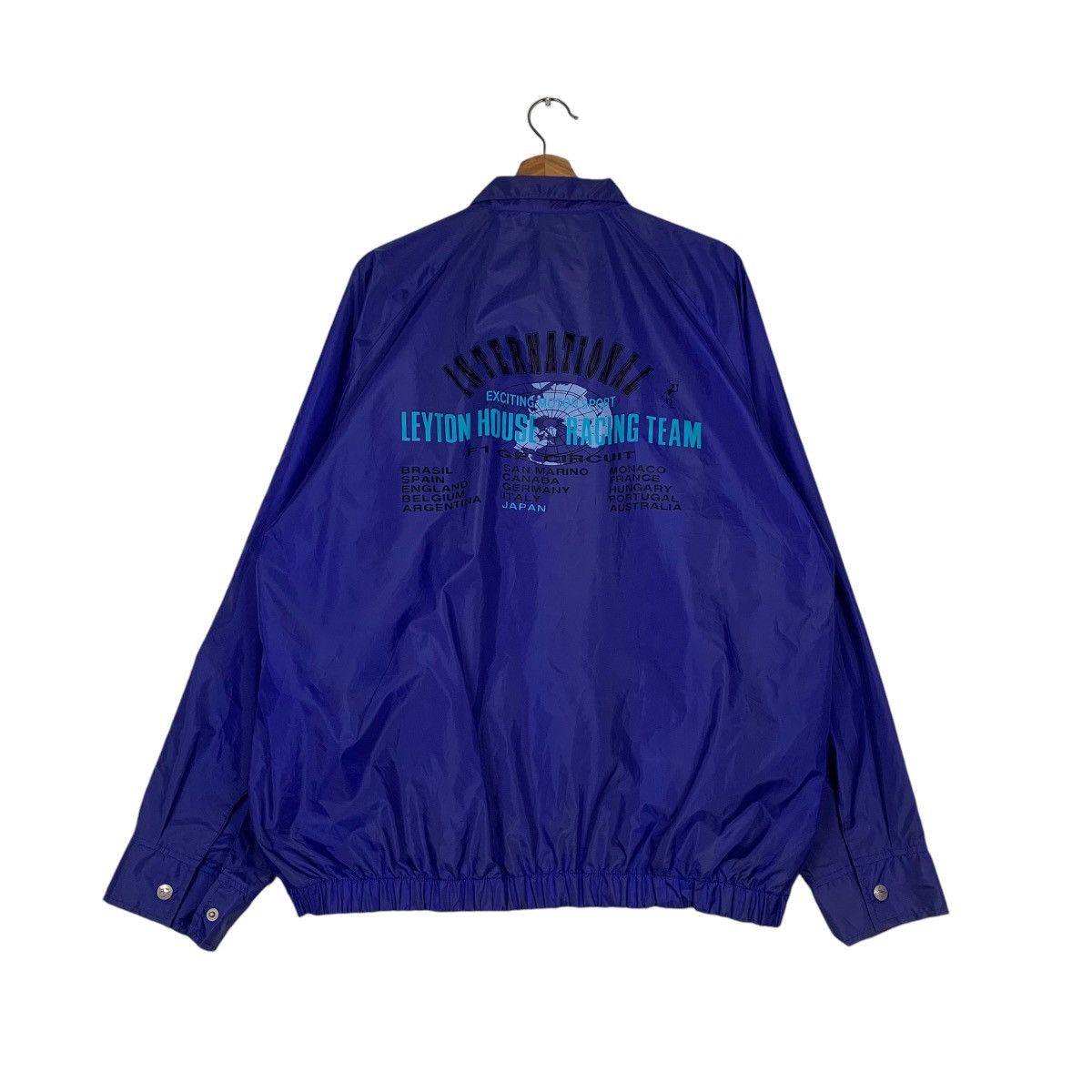 Vintage LEYTON HOUSE Racing Team Motorsport Light Jacket #1276-C57 Size US L / EU 52-54 / 3 - 1 Thumbnail