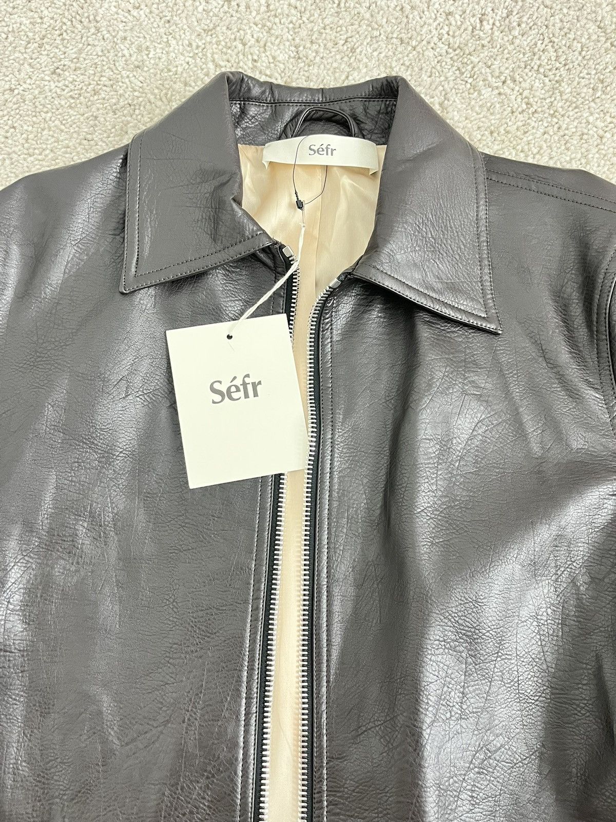 Sefr Séfr Truth Jacket - Coffee Brown (Faux Leather) Size US M / EU 48-50 / 2 - 2 Thumbnail