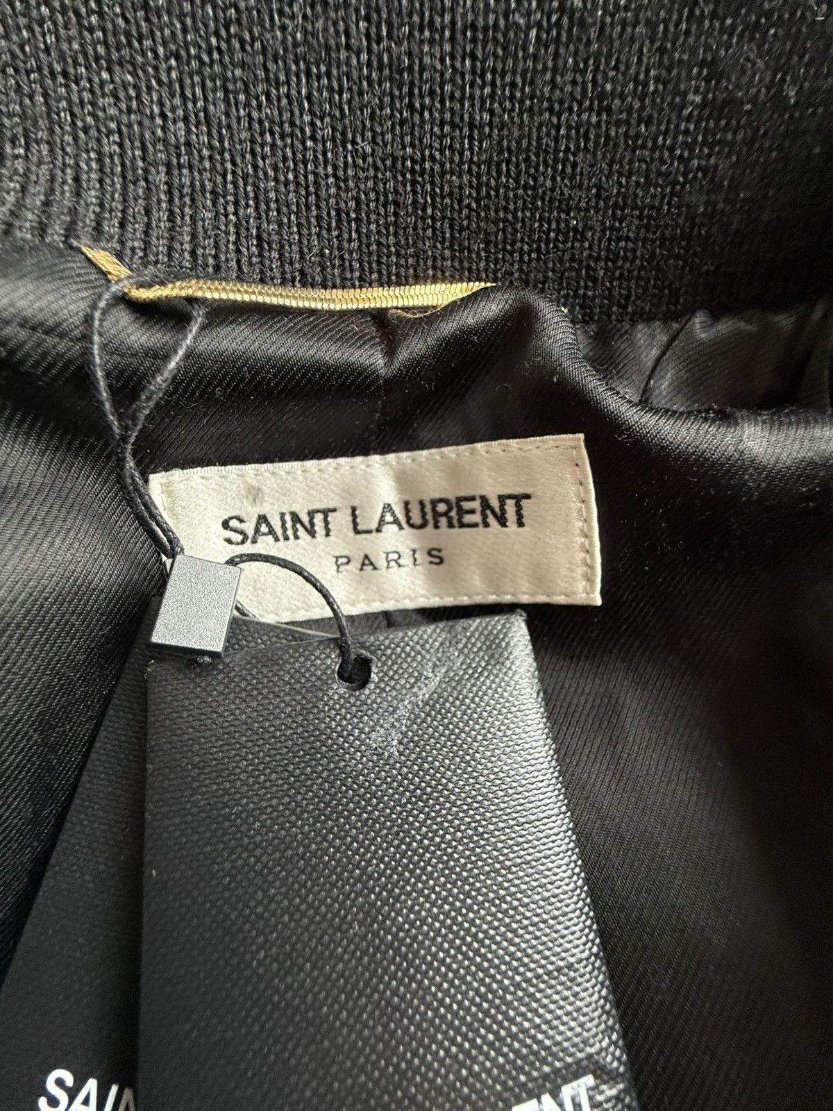 Saint Laurent Paris $3k 🤑Saint Laurent classic black teddy leather wool FR36 S Size XS / US 0-2 / IT 36-38 - 17 Thumbnail