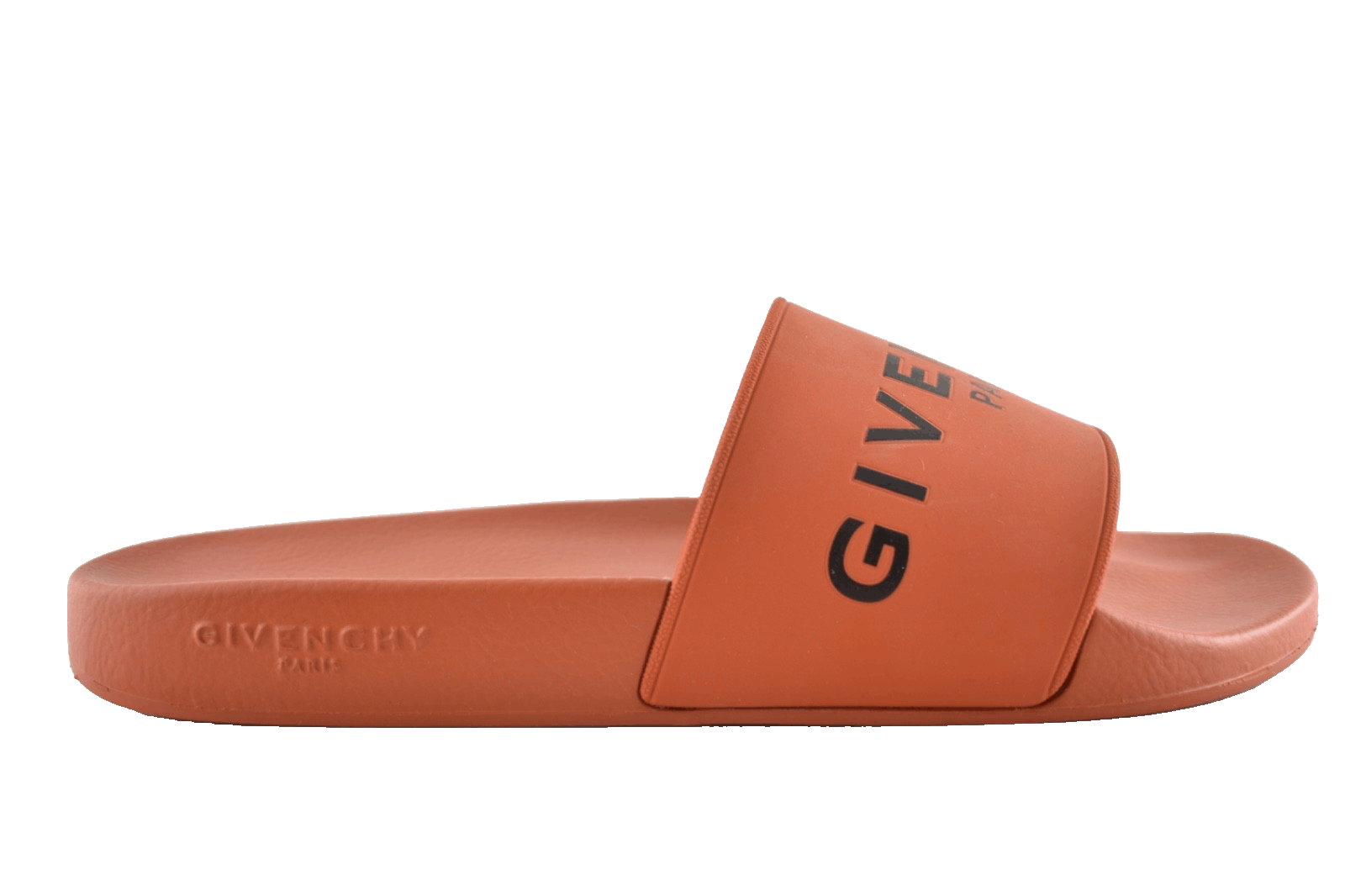 Givenchy Paris Black Logo Rubber Pool Slide Sandal Flip Flop 44 11 Size US 11 / EU 44 - 1 Thumbnail