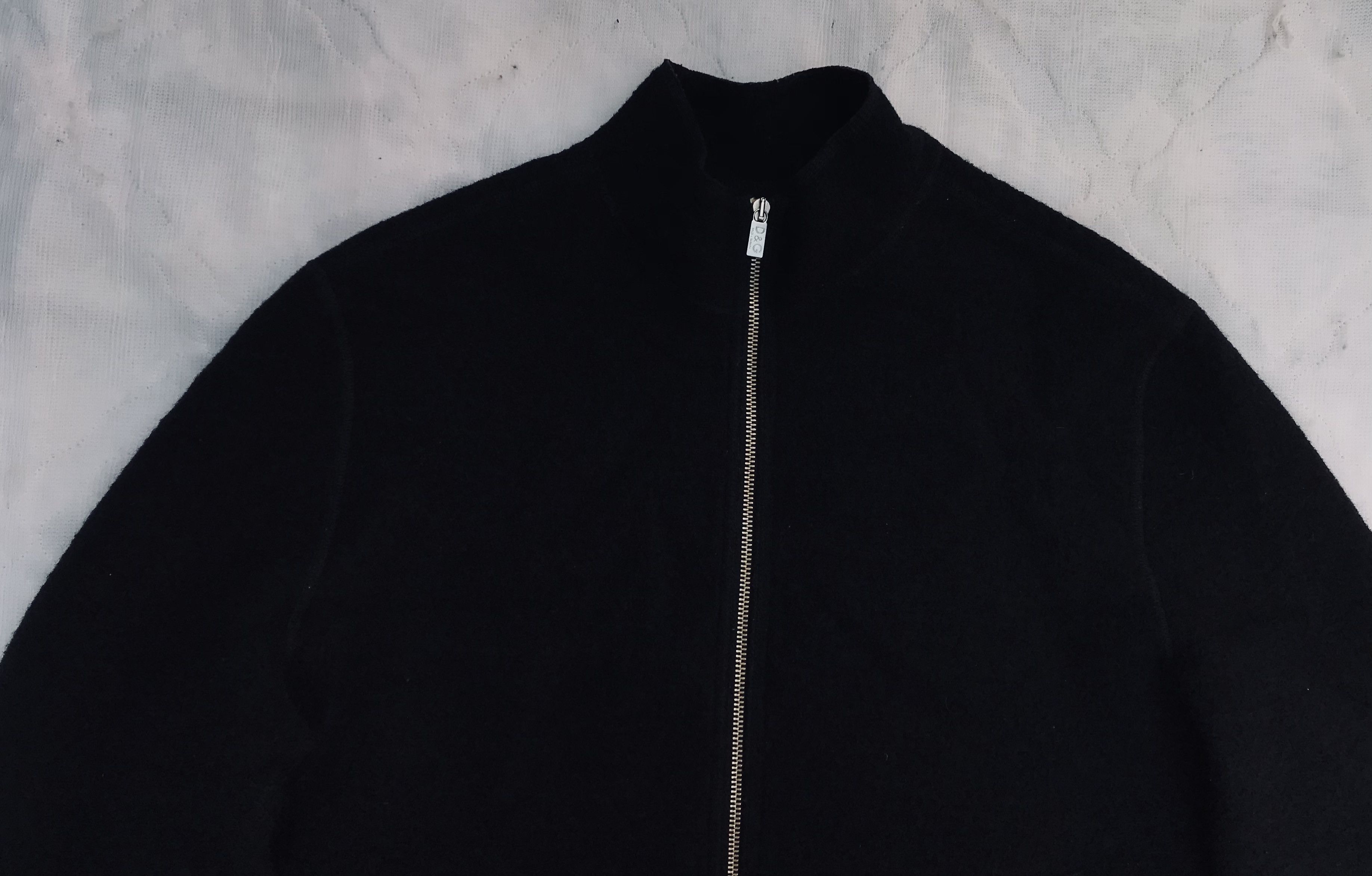 Dolce & Gabbana Dolce & Gabbana Wool Jacket Men’s Zip Bomber Black Vintage Size US L / EU 52-54 / 3 - 4 Thumbnail