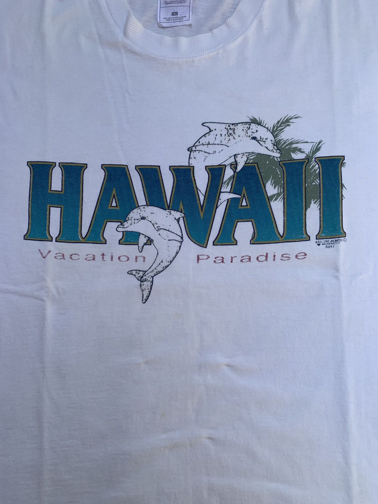 Fruit Of The Loom Vintage hawaii tshirt Size US L / EU 52-54 / 3 - 2 Thumbnail