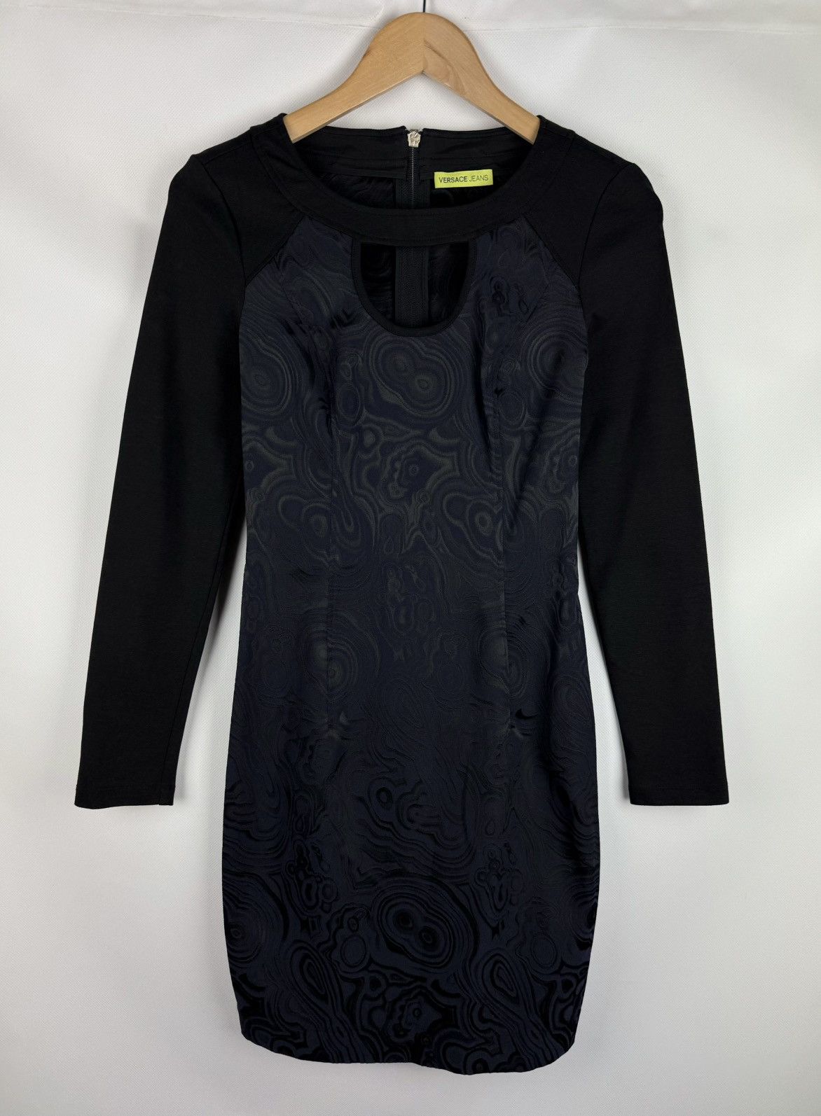 Versace Jeans Couture Versace Jeans Ladies Abstract Pattern Long Sleeve Dress Size XS / US 0-2 / IT 36-38 - 1 Thumbnail