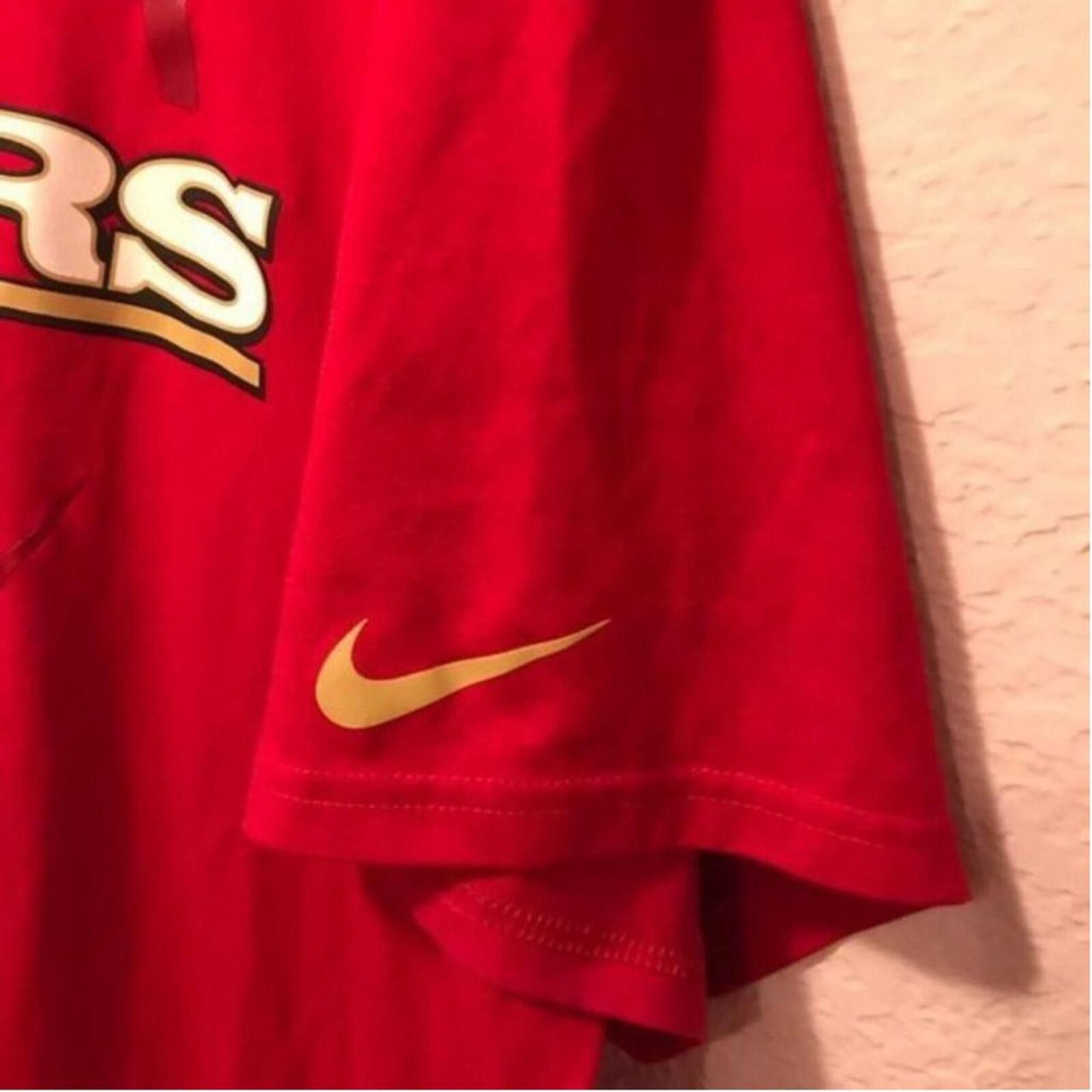 Nike Nike San Francisco 49ers Red Graphic T-Shirt Size ONE SIZE - 5 Thumbnail