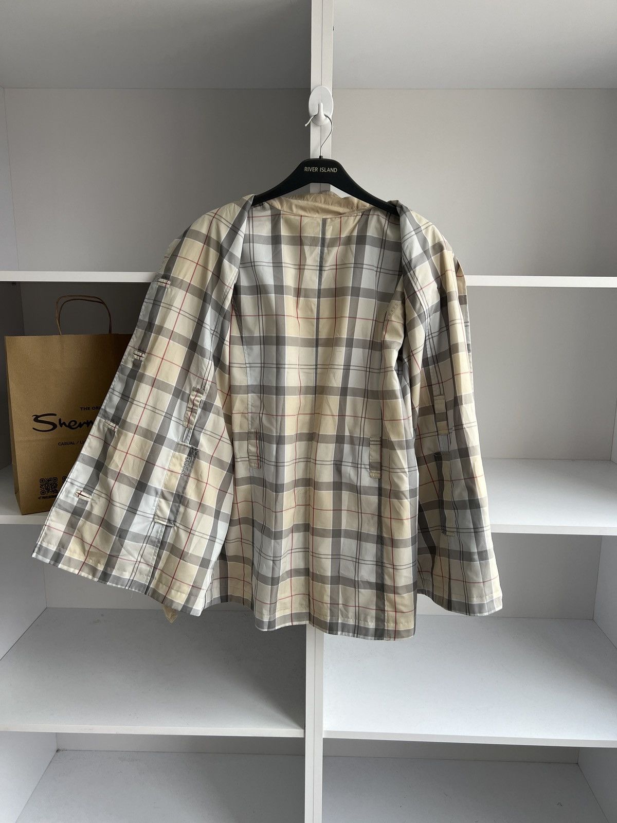 Barbour × Vintage Vintage Barbour Nova Check 2-sided women’s jacket Size L / US 10 / IT 46 - 7 Thumbnail