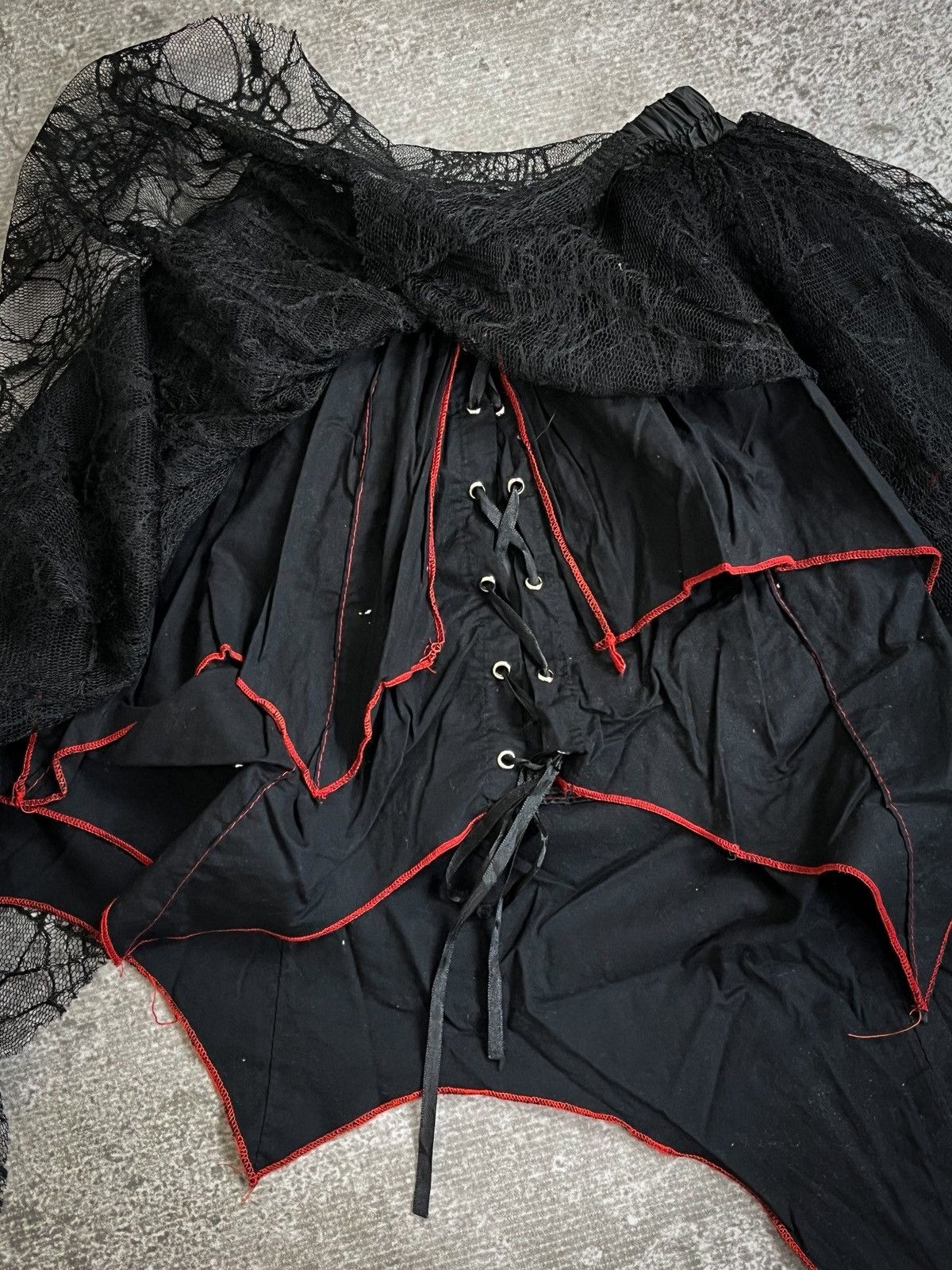 If Six Was Nine Addictrap Mesh Spider Gothic Mini Skirt Size 31" - 7 Thumbnail