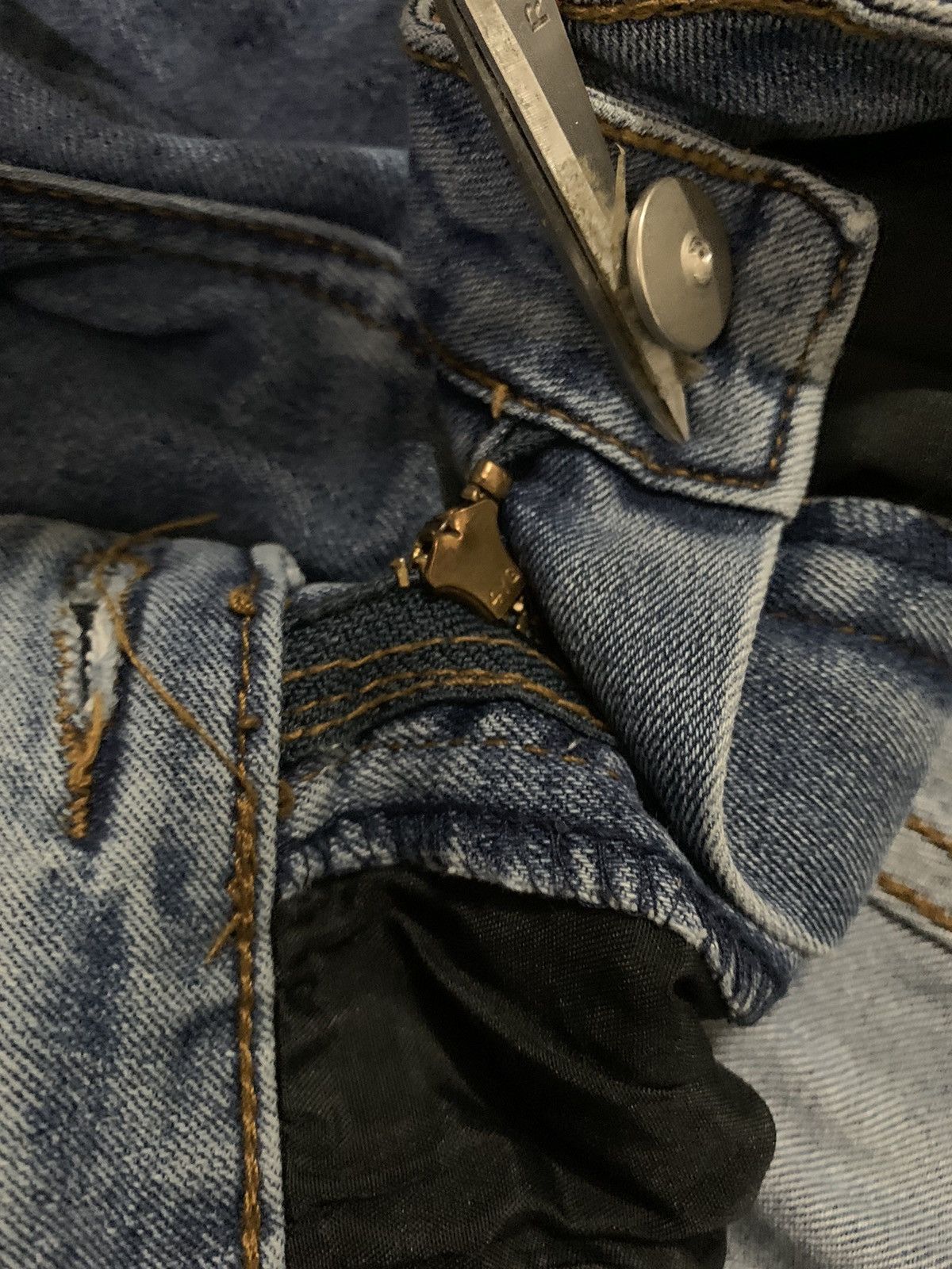 Japanese Brand Vintage Y2K Japanese Brand Flare Bell Bottom Jeans Size US 30 / EU 46 - 5 Thumbnail