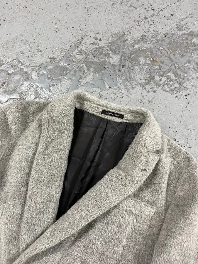 Emporio Armani AW2018 Emporio Armani Alpaca Wool Grey Trench Coat Size US M / EU 48-50 / 2 - 5 Thumbnail