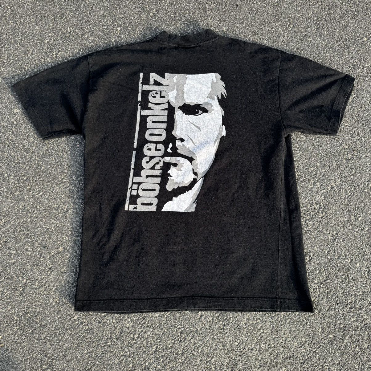 Band Tees 90s BohseOnkelz Vintage Washed Faded Printed Black Metal Tee Size US L / EU 52-54 / 3 - 1 Thumbnail