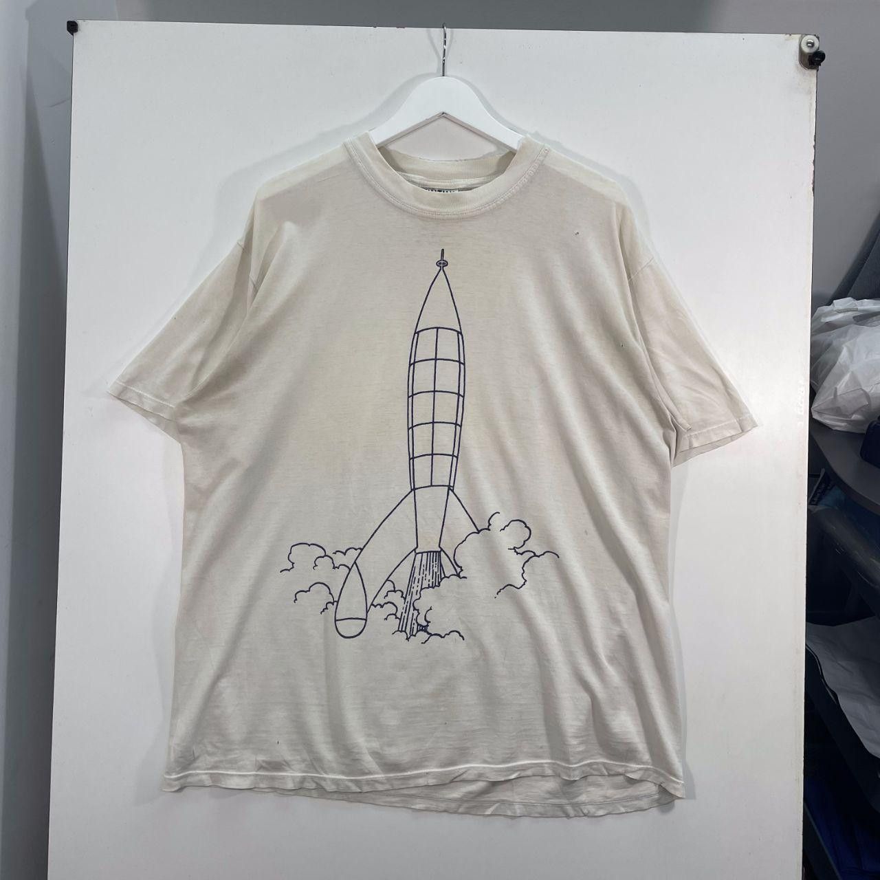 The Unbranded Brand Thrashed 90 S Tin Tin Tee Size US XL / EU 56 / 4 - 1 Thumbnail