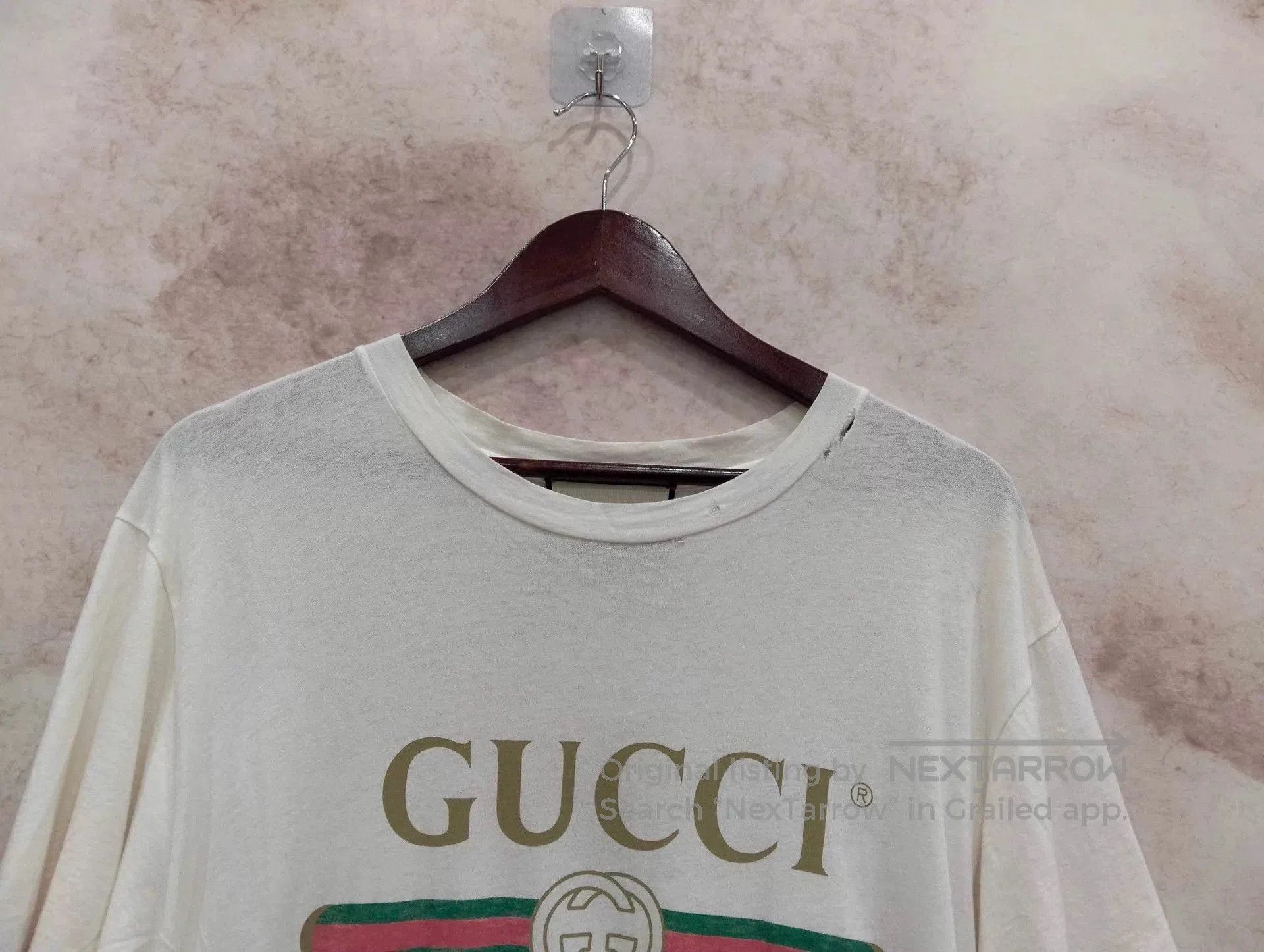 Gucci White Short Sleeve Logo Print T. Size US XS / EU 42 / 0 - 3 Thumbnail