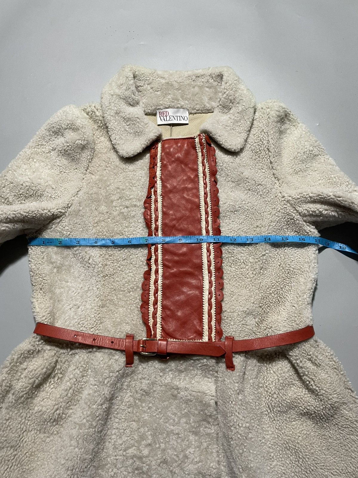 RED Valentino Red Valentino Lamb Fur Trench Coat Size S / US 4 / IT 40 - 16 Thumbnail
