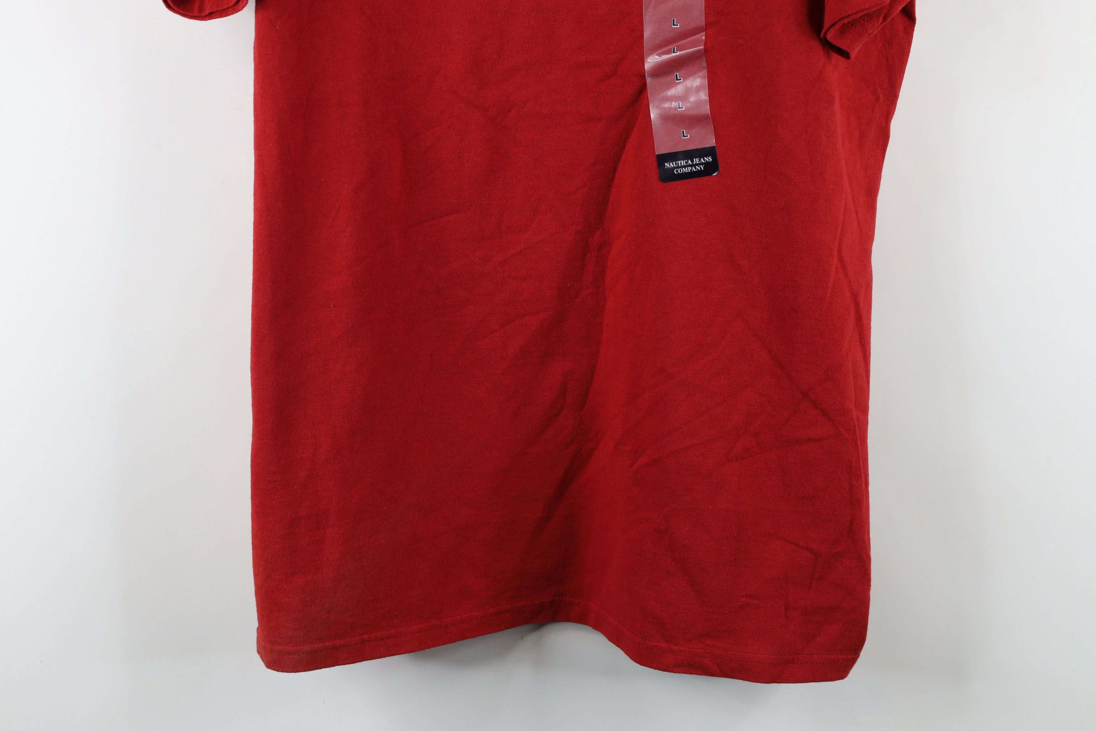 Nautica × Vintage Deadstock Vintage 90s Nautica Script Short Sleeve T-Shirt Size US L / EU 52-54 / 3 - 3 Thumbnail