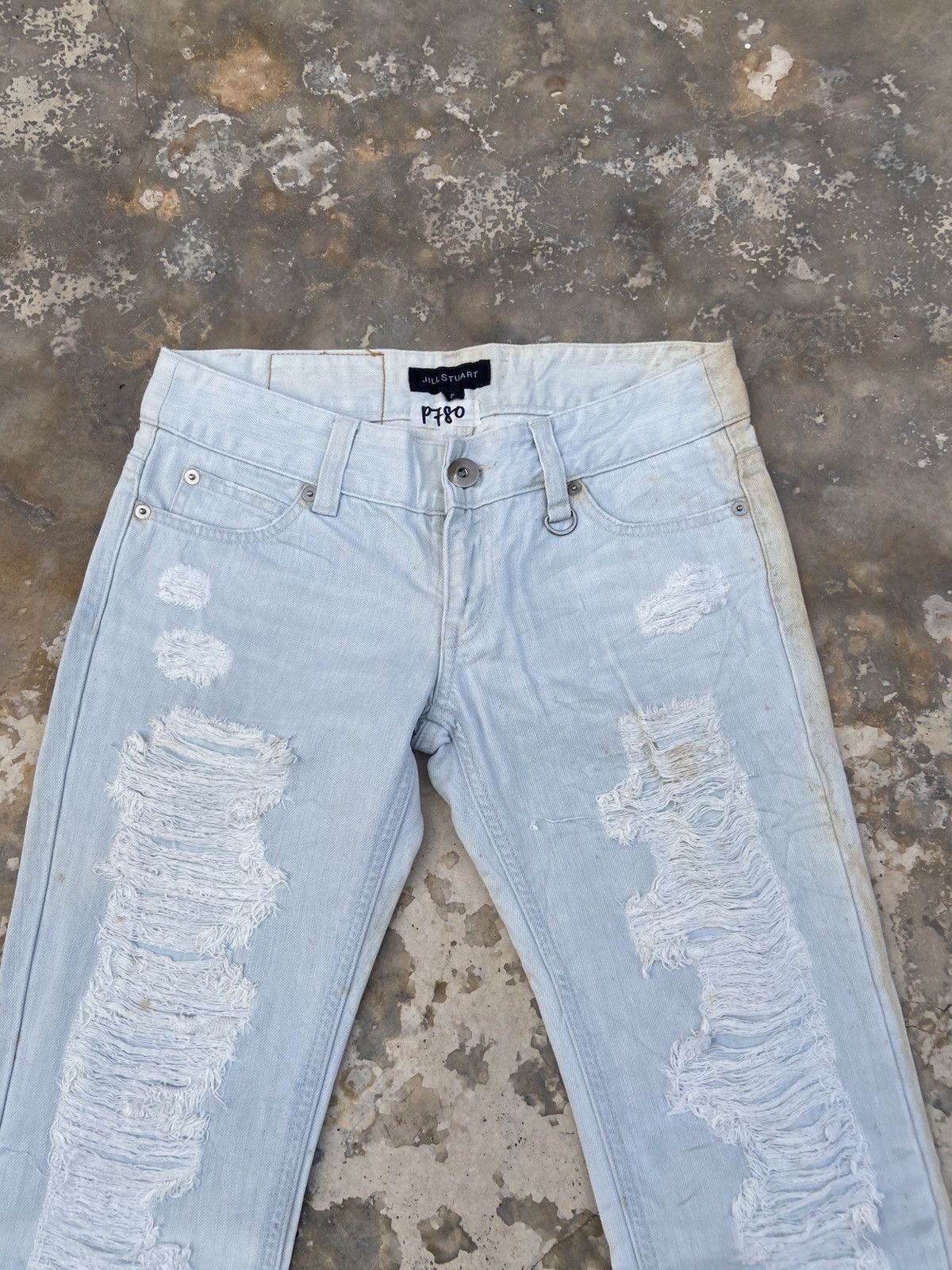 Japanese Brand Jill Stuart Distressed Pant Size US 29 - 3 Thumbnail
