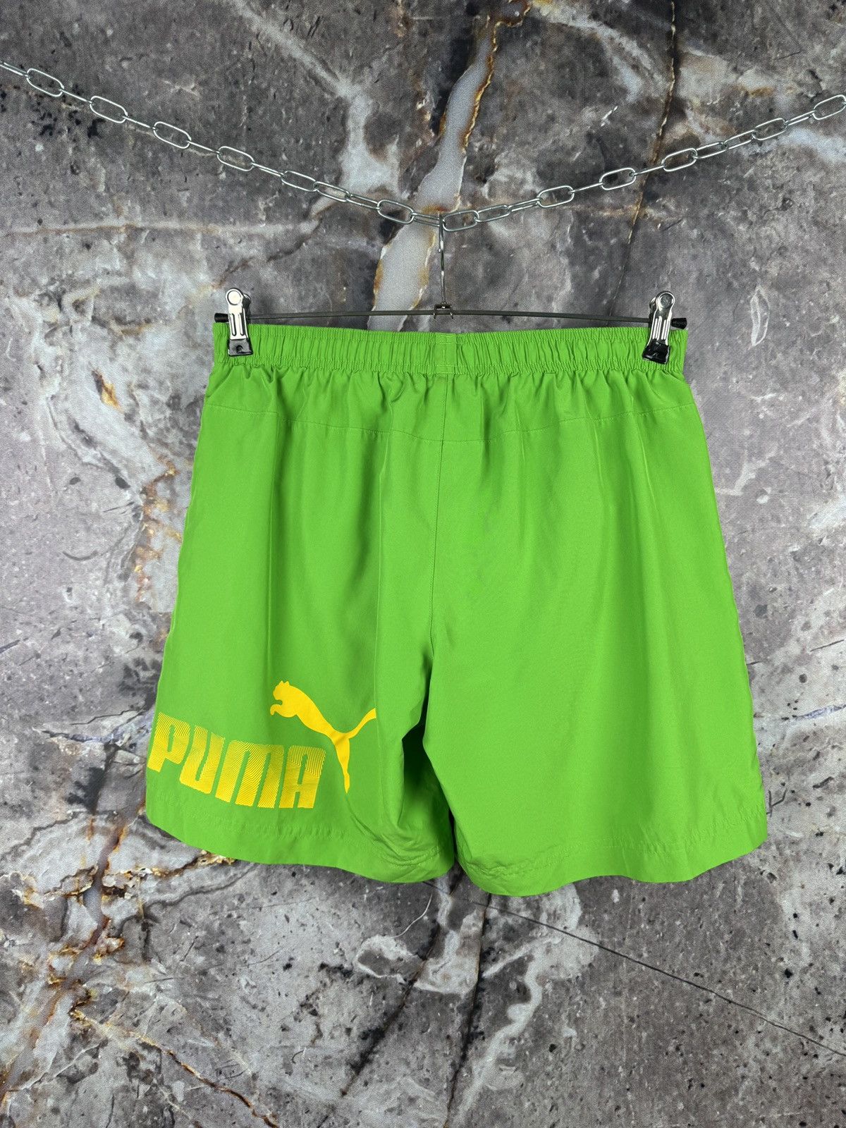 Puma Men’s Puma Shorts Green Streetwear Size Medium Size US 32 / EU 48 - 7 Thumbnail